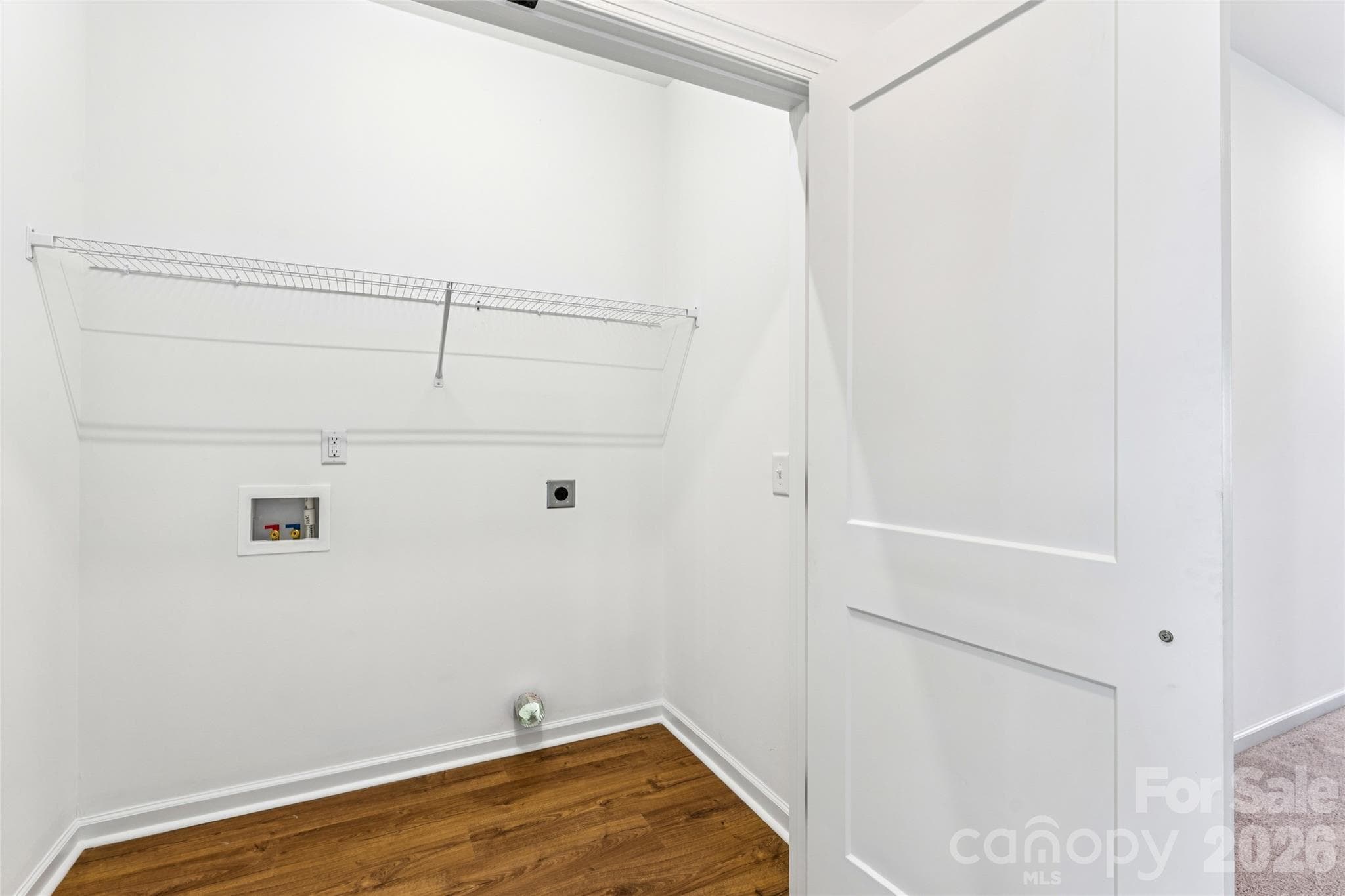 Laundry off of hallway upstairs - 5820 Pittmon Lane, Kannapolis