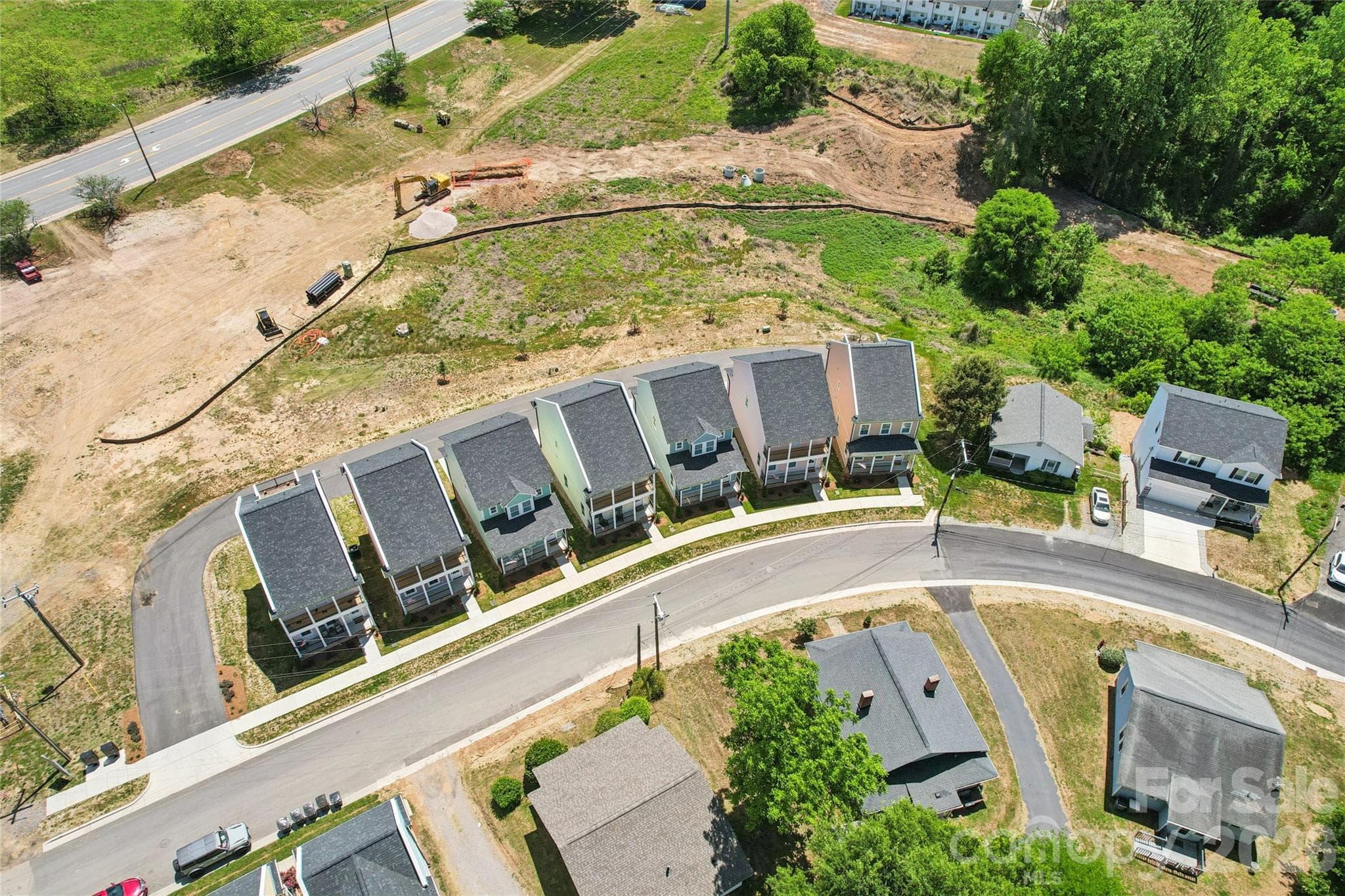See all that construction behind these homes? That is downtown Kannapolis growing up around you in real time. Buy in now before it is all built out. Pittmon Lane - 5820 Pittmon Lane, Kannapolis