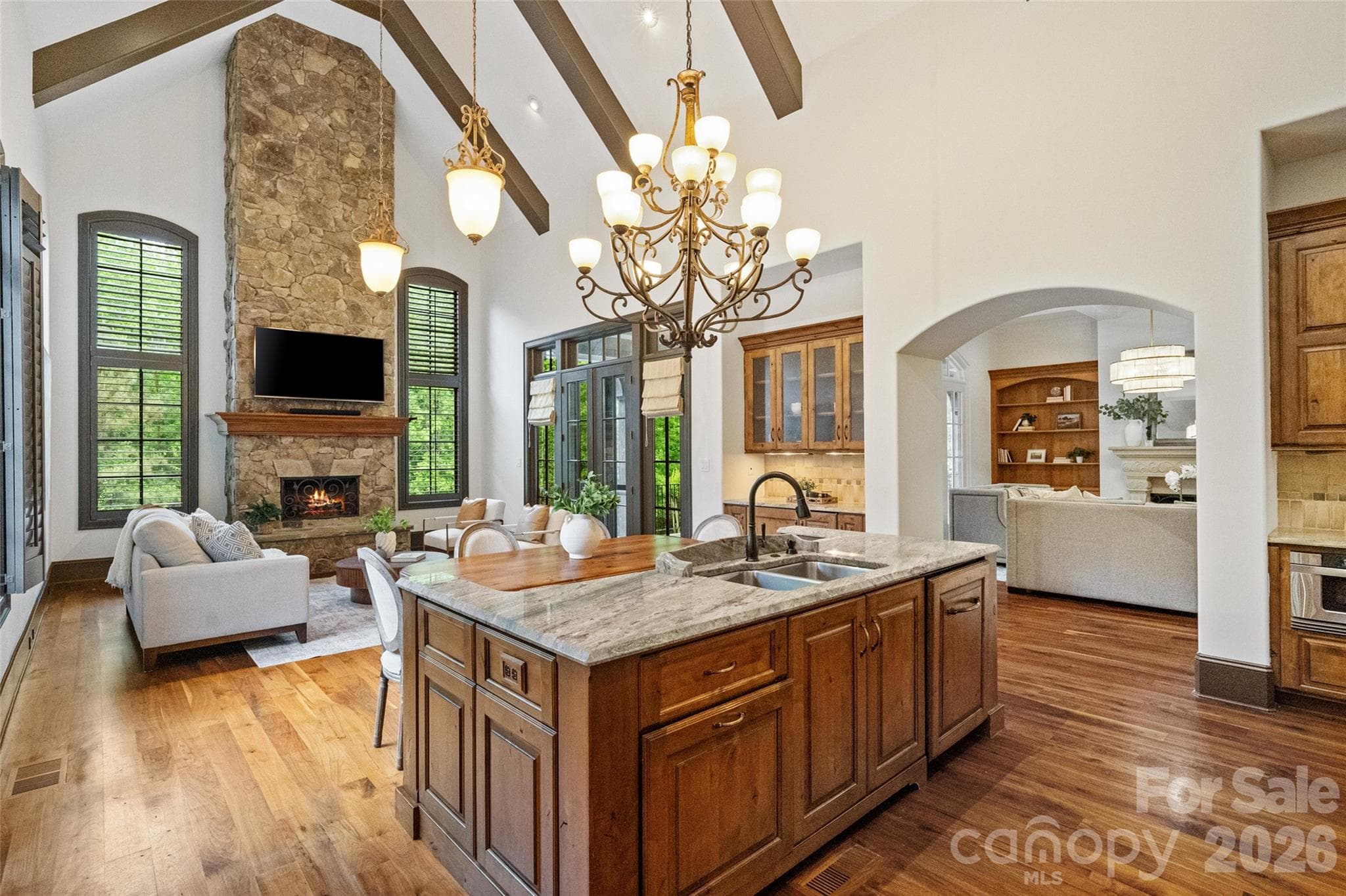 Great Room - 9105 Island Point Road, Charlotte