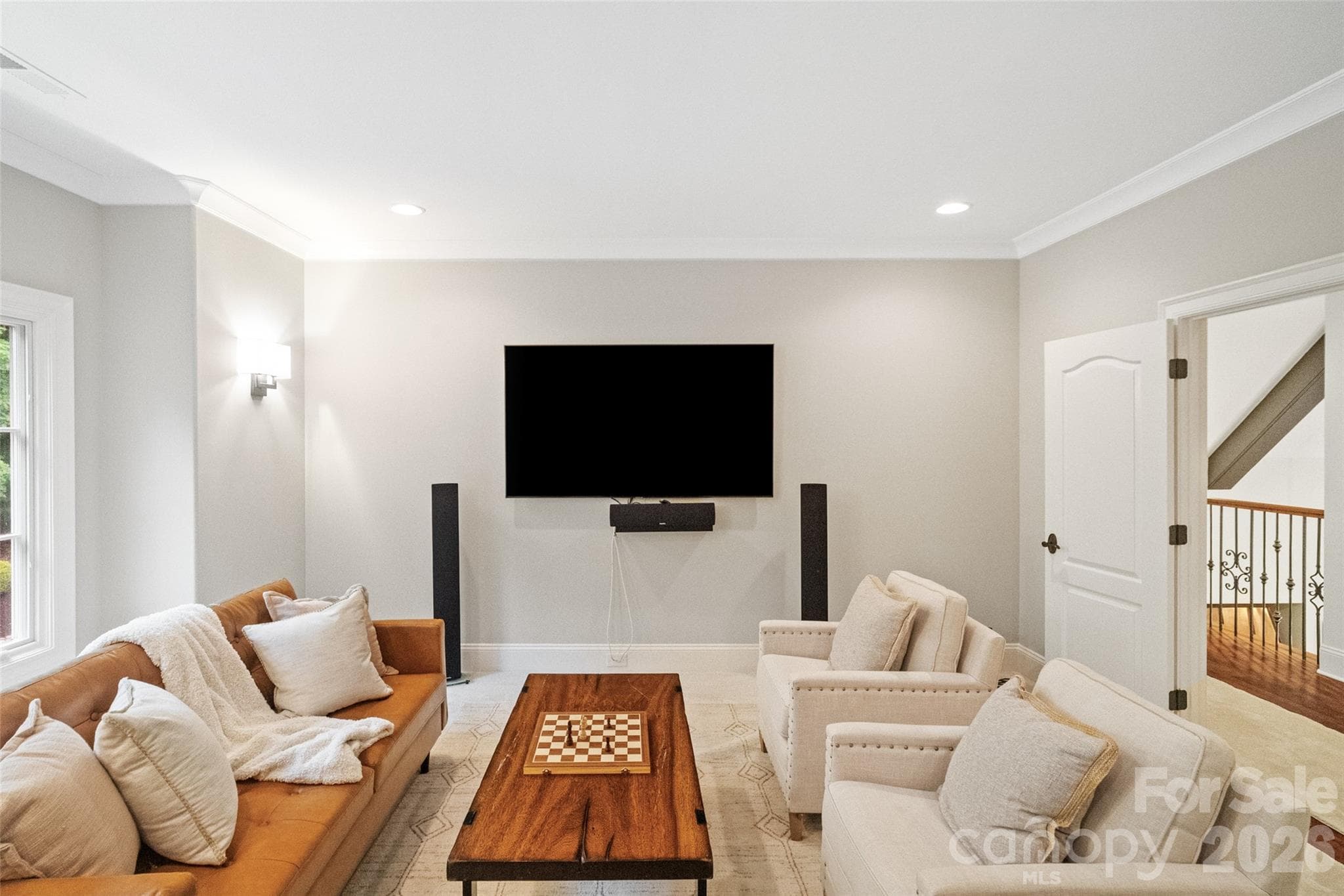 Sound-Insulated Media Room - 9105 Island Point Road, Charlotte