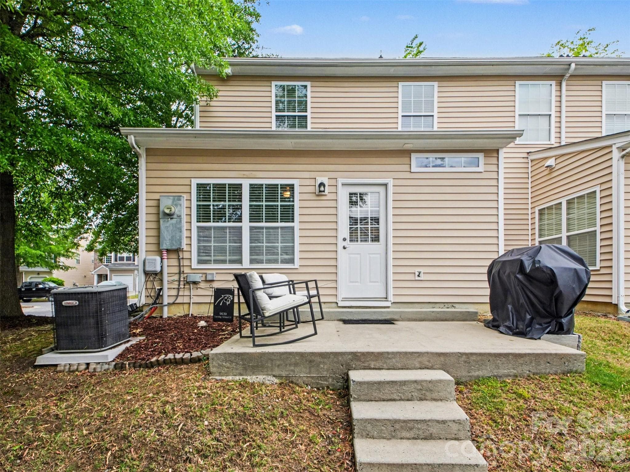 Back patio - 9639 Turning Wheel Drive, Charlotte