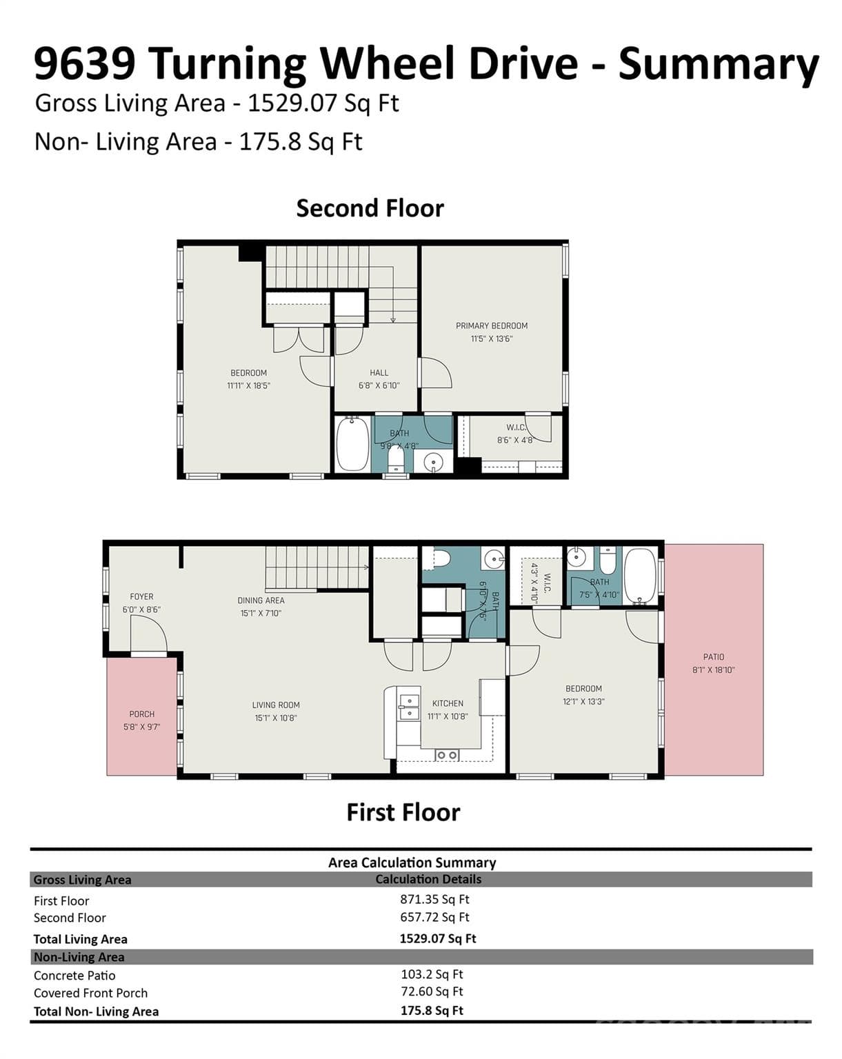 Floor plan - 9639 Turning Wheel Drive, Charlotte