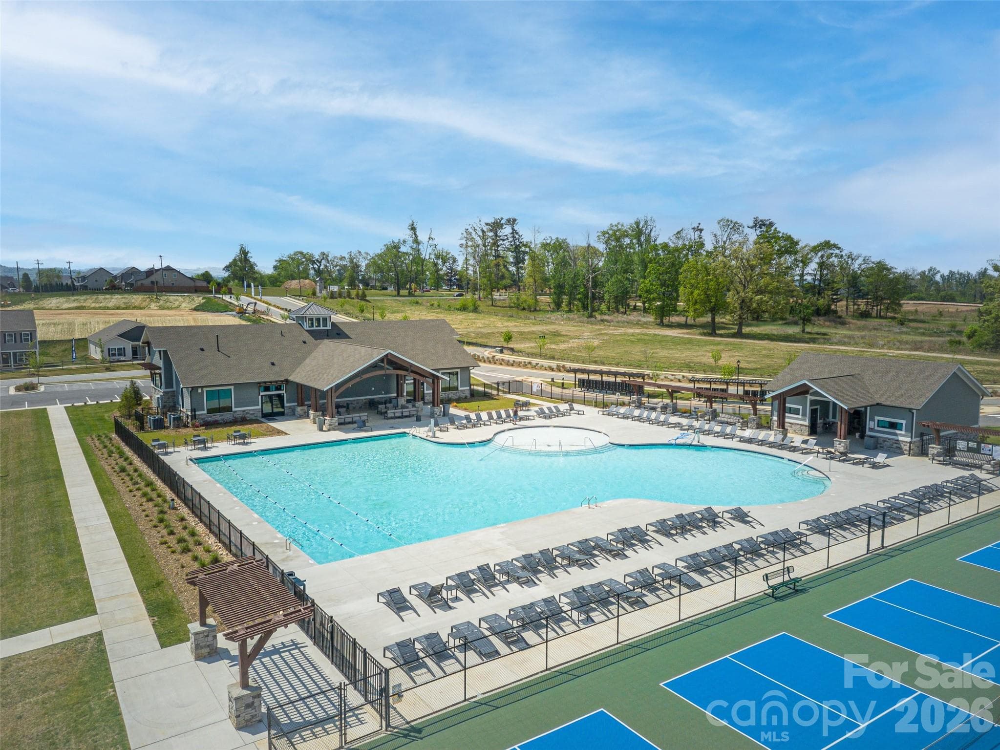 Community Pool with covered cabana area & restrooms - 141 Wheatfield Road, Fletcher
