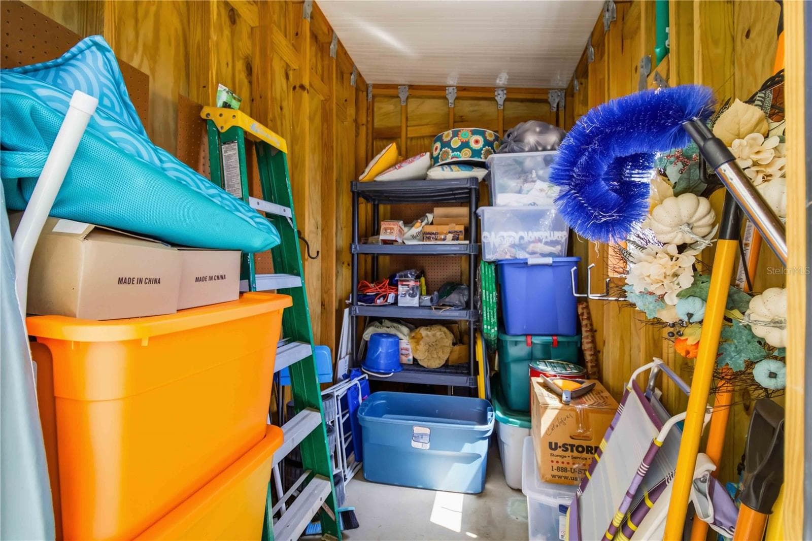 Storage room in carport. - 915 50TH AVE W, BRADENTON