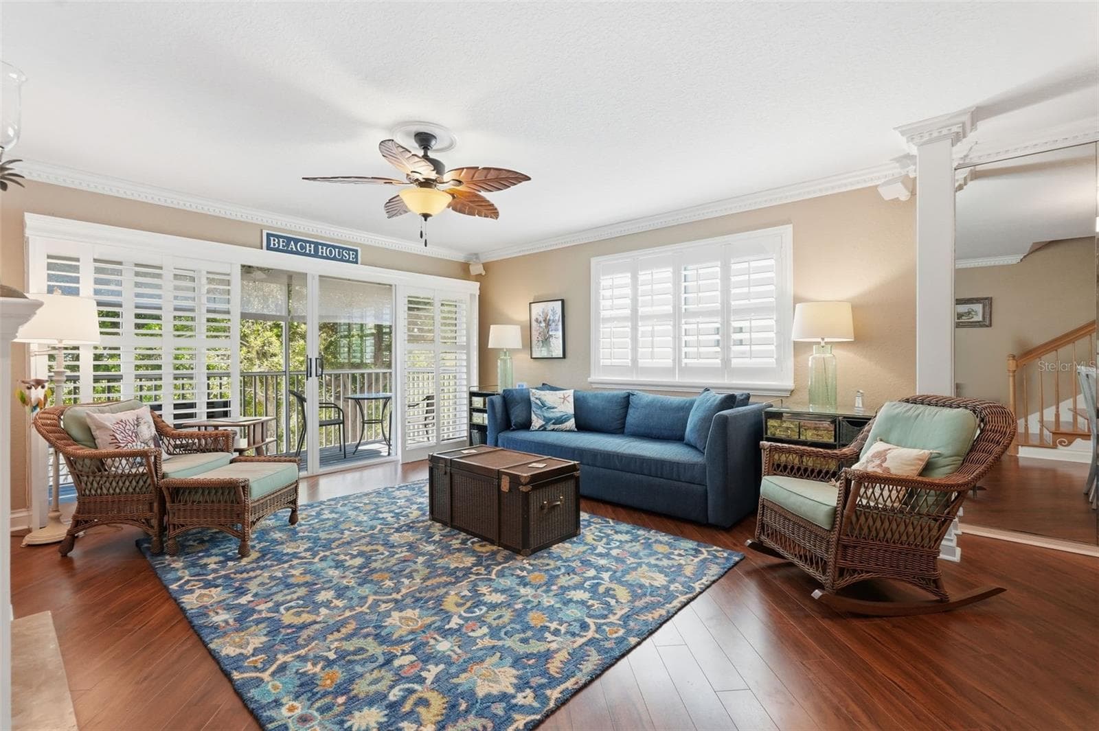 Spacious Living Area overlooking water view. Lots of natural light from End Unit windows. - 14837 SEMINOLE TRL, SEMINOLE