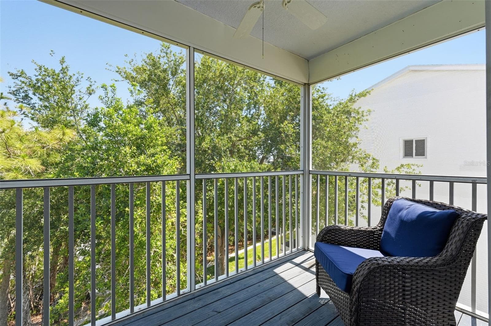 3rd Floor screened patio overlooking tranquil green space and water - 14837 SEMINOLE TRL, SEMINOLE