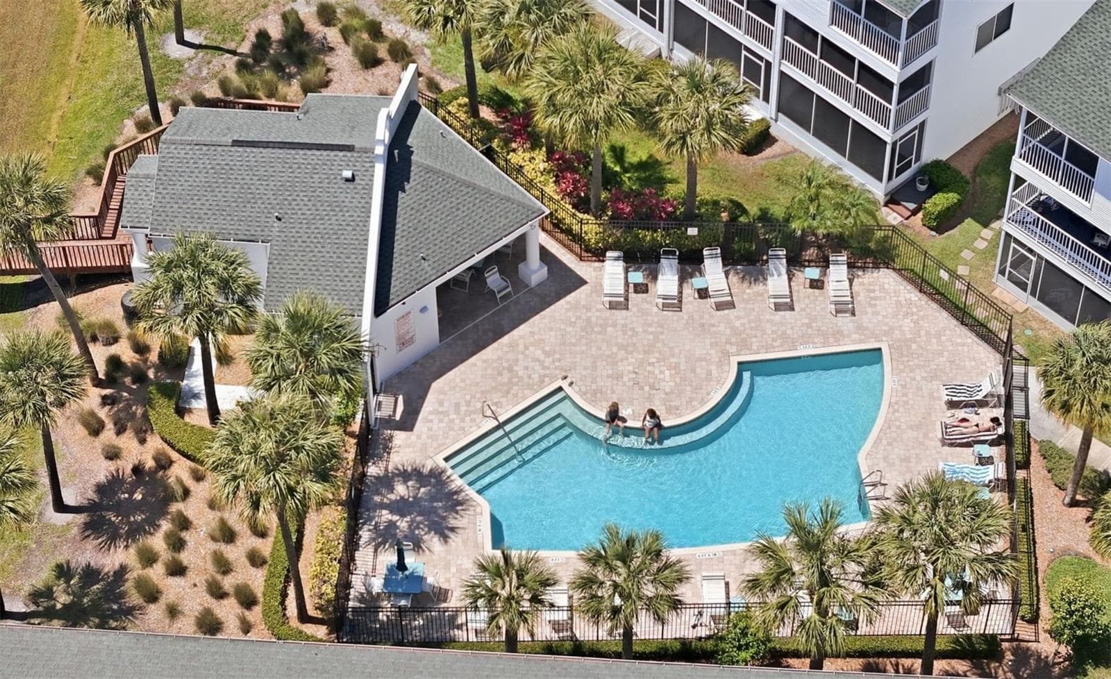Pool and Clubhouse with bathrooms, just a few steps away. - 14837 SEMINOLE TRL, SEMINOLE