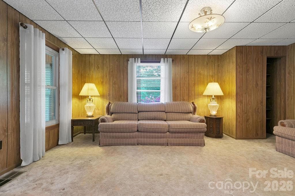 Living room - 520 Blythe Road, Pisgah Forest