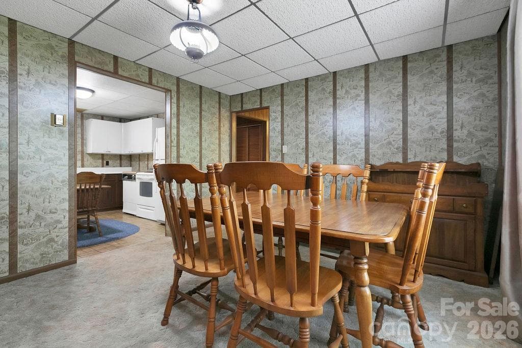 Dining Room to Kitchen - 520 Blythe Road, Pisgah Forest