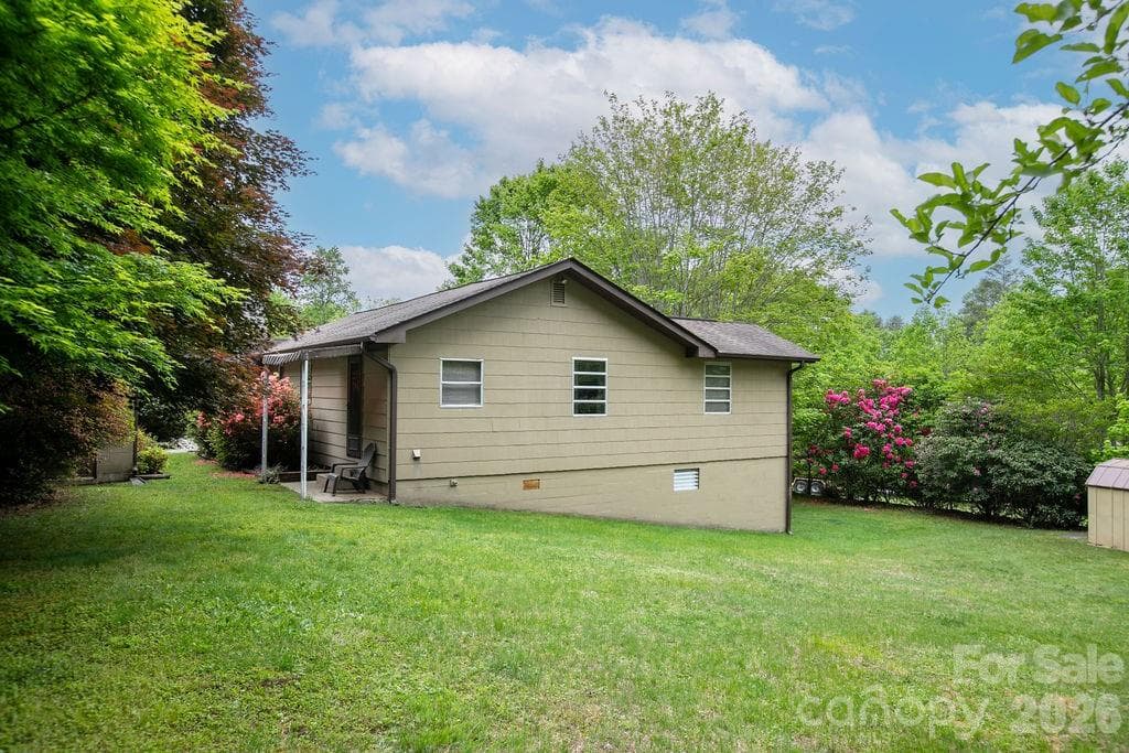 Side Yard - 520 Blythe Road, Pisgah Forest