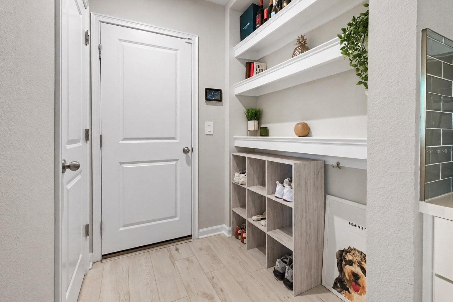 Built-in drop done with garage entrance + pantry (door to the left of the picture) - 4062 CLOUD HOPPER WAY, LUTZ