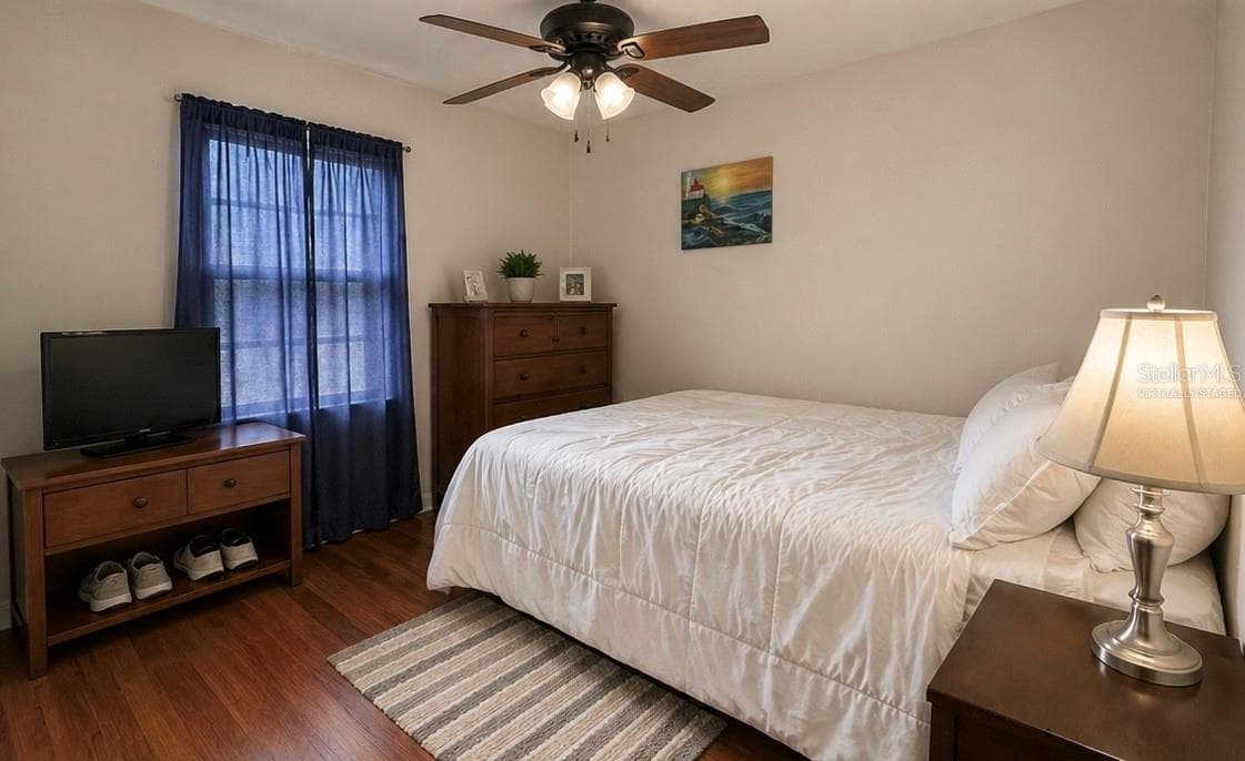 Virtually staged (primary bedroom to unit B) - 8604 N BRANCH AVE, TAMPA