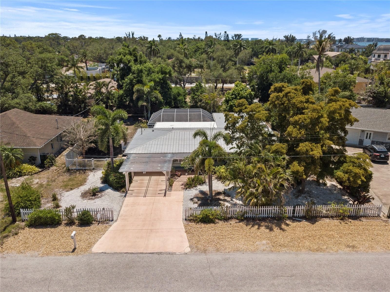 Drone Elevation - 7860 HOLIDAY DR, SARASOTA