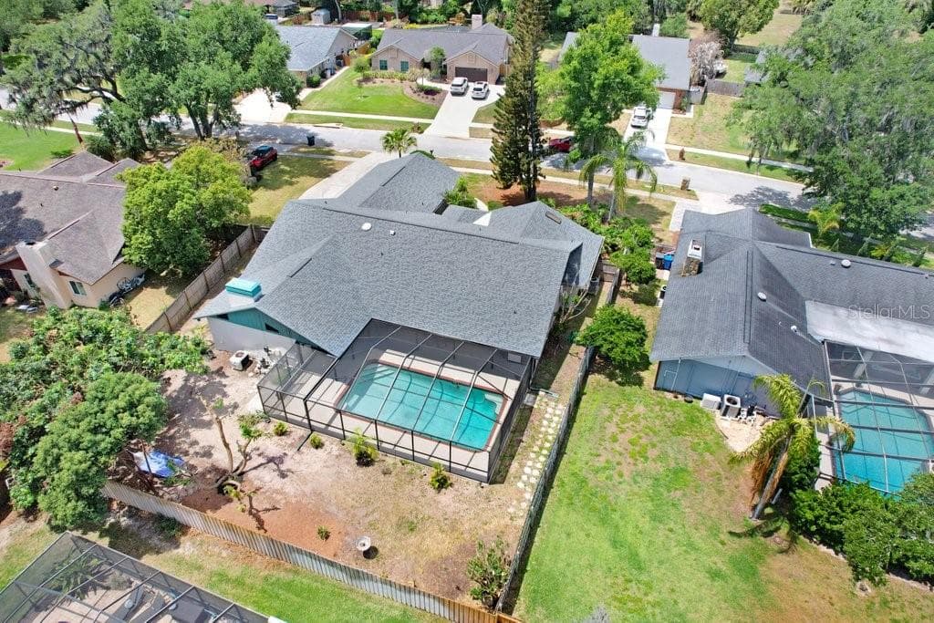 Aerial Photo with Large Lot - 507 SPORTSMAN PARK DR, SEFFNER