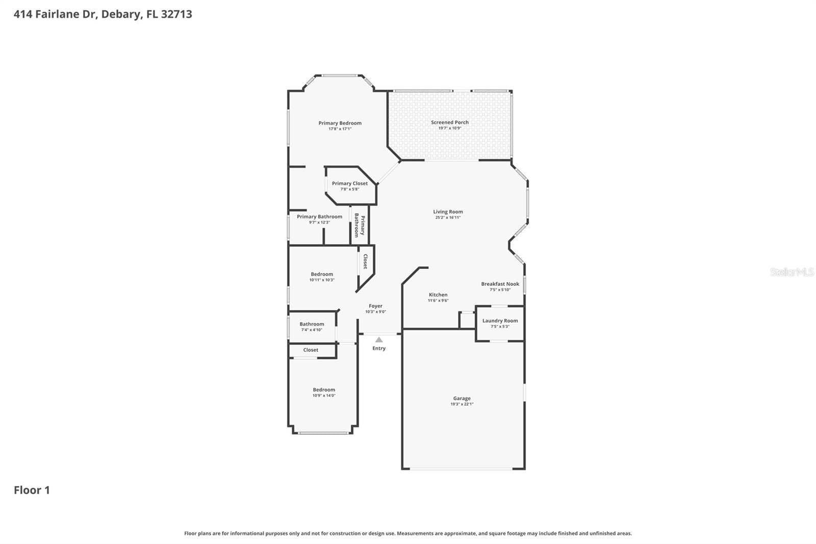 Single Family Residence at 414 FAIRLANE DR, DEBARY, photo 45 of 46