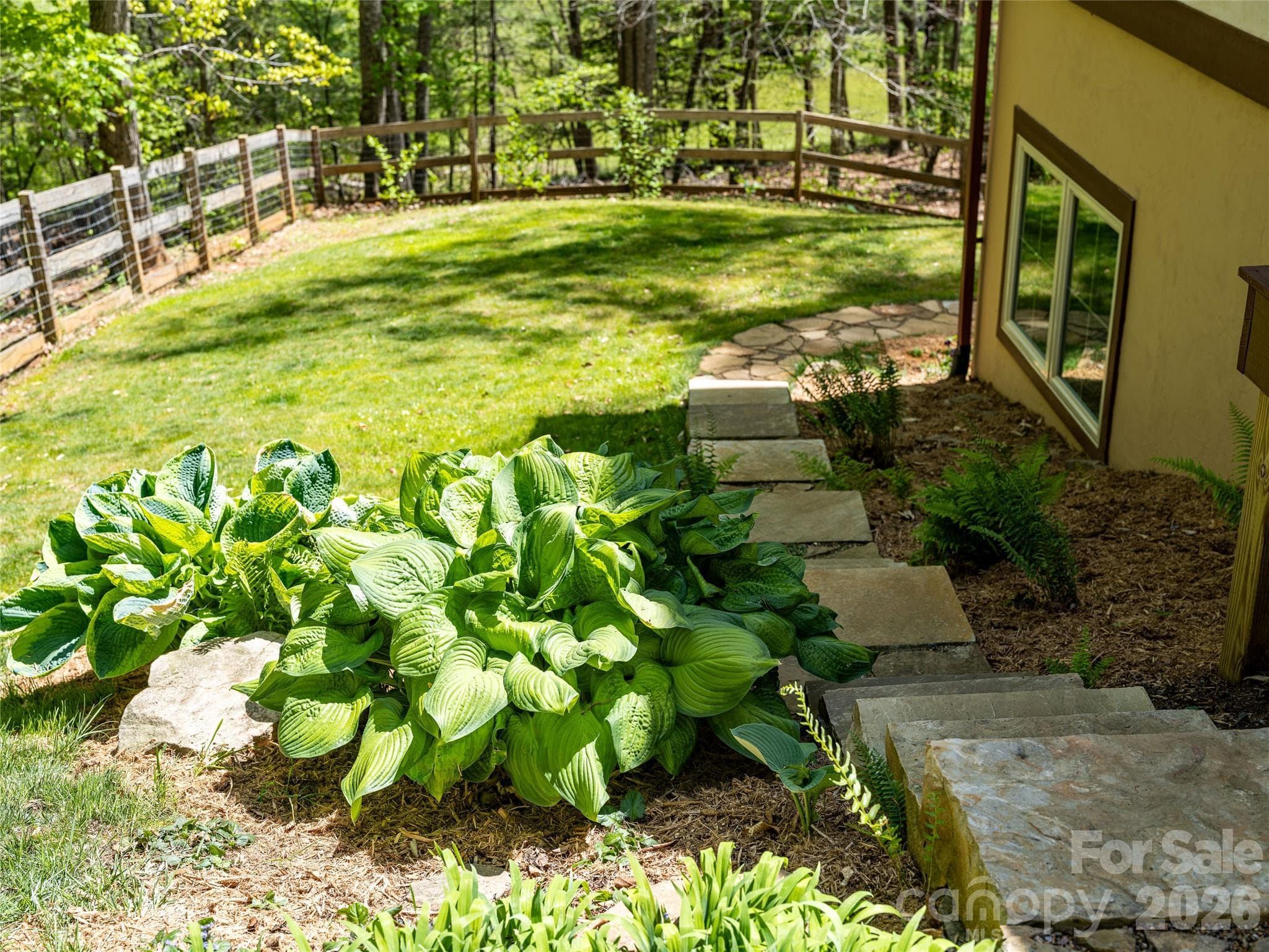 Stone steps to back yard area - Mars Hill