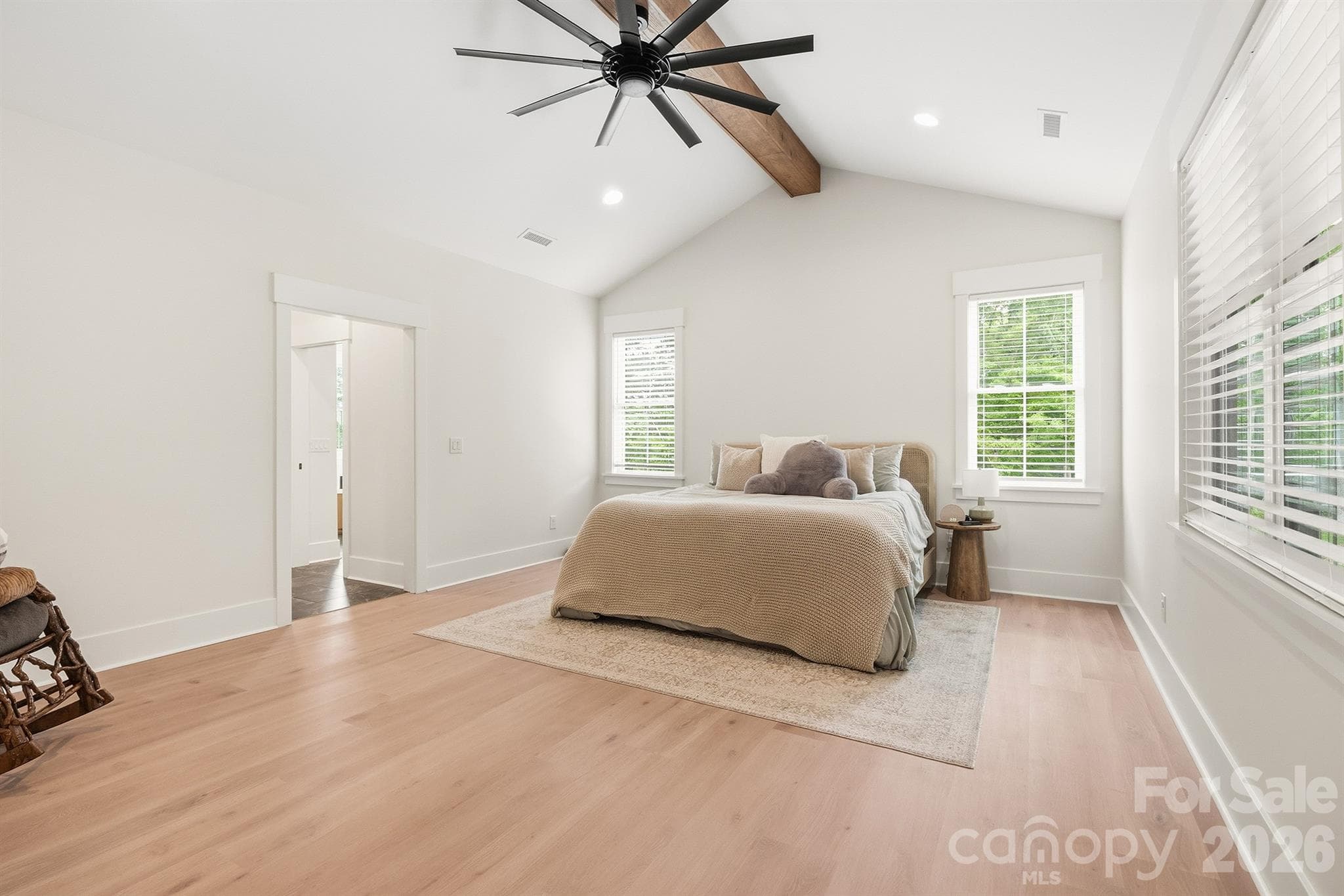 Primary Bedroom w/ Vaulted Ceilings - 2855 Long Run Farm Road, Mount Pleasant