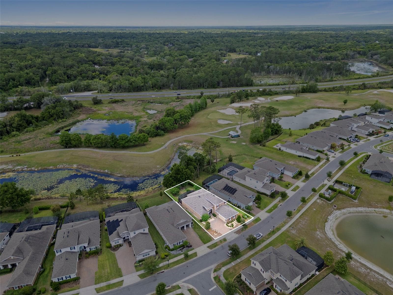 AERIAL PROPERTY LINES - 1022 VICTORIA HILLS DR S, DELAND