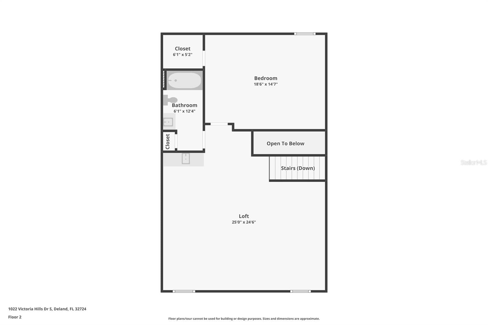 FLOOR PLAN 2ND FLOOR - 1022 VICTORIA HILLS DR S, DELAND