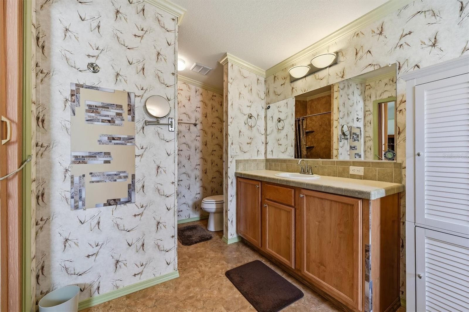 Main bath with single sink giving lots of counter space - 10027 EQUITY AVE, DADE CITY