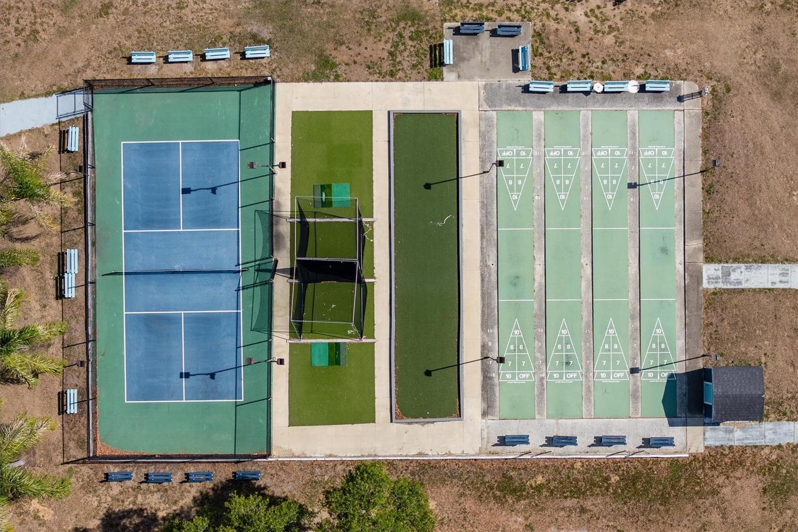 Aerial of recreation courts - 10027 EQUITY AVE, DADE CITY