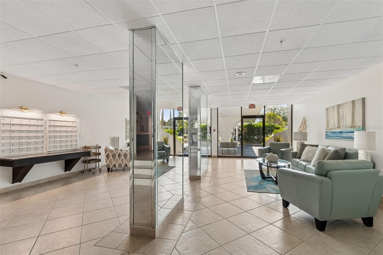 Upper lobby and mail - 80 ROGERS ST #6C, CLEARWATER
