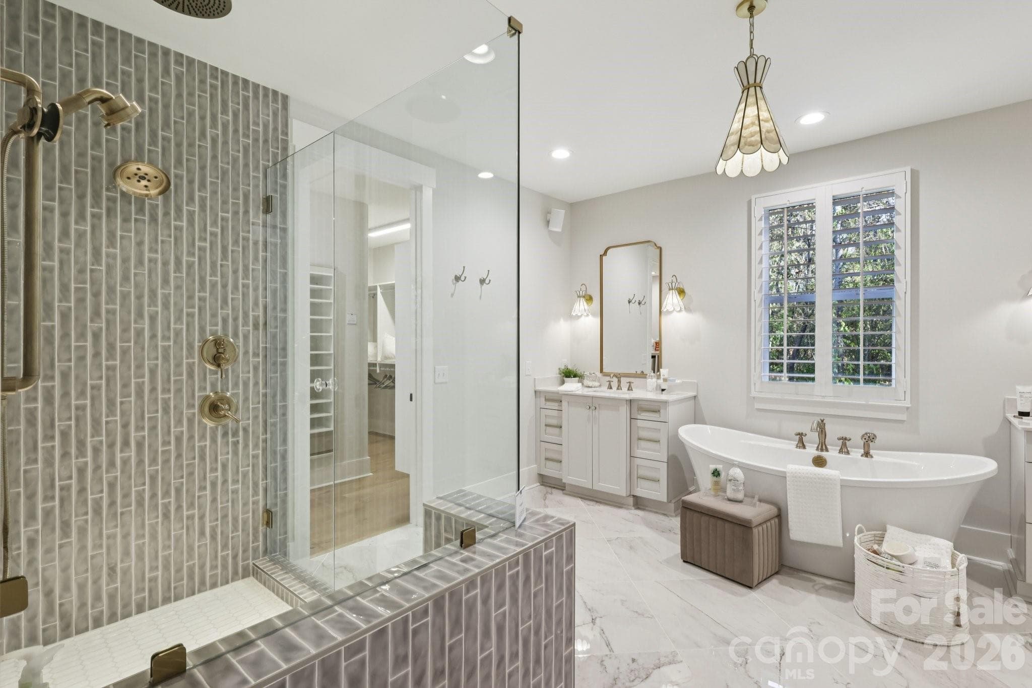 Primary Bathroom (on main floor) - 2013 Garden View Lane, Weddington
