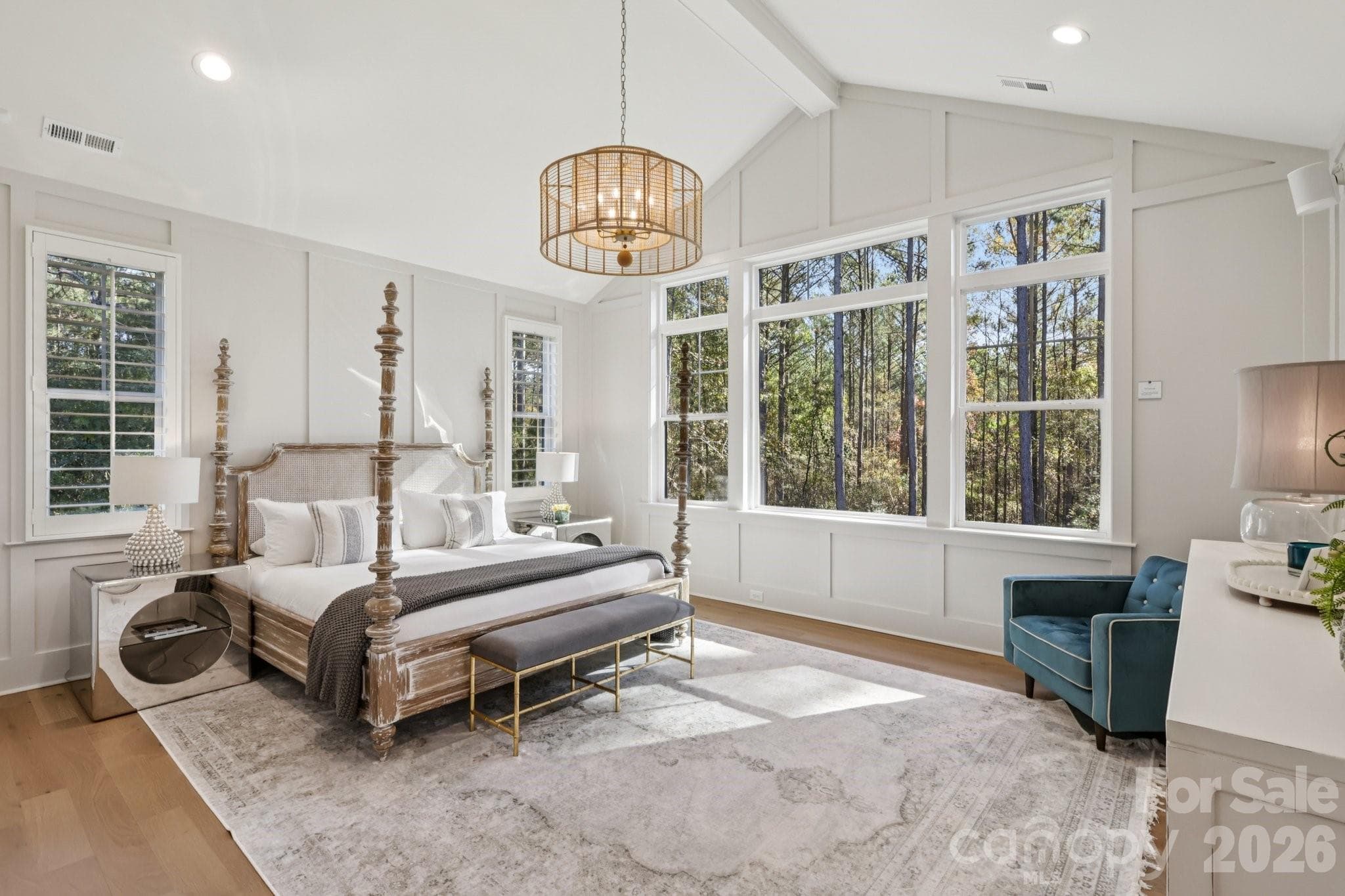 Stunning Vaulted Ceiling in Primary Suite - 2013 Garden View Lane, Weddington