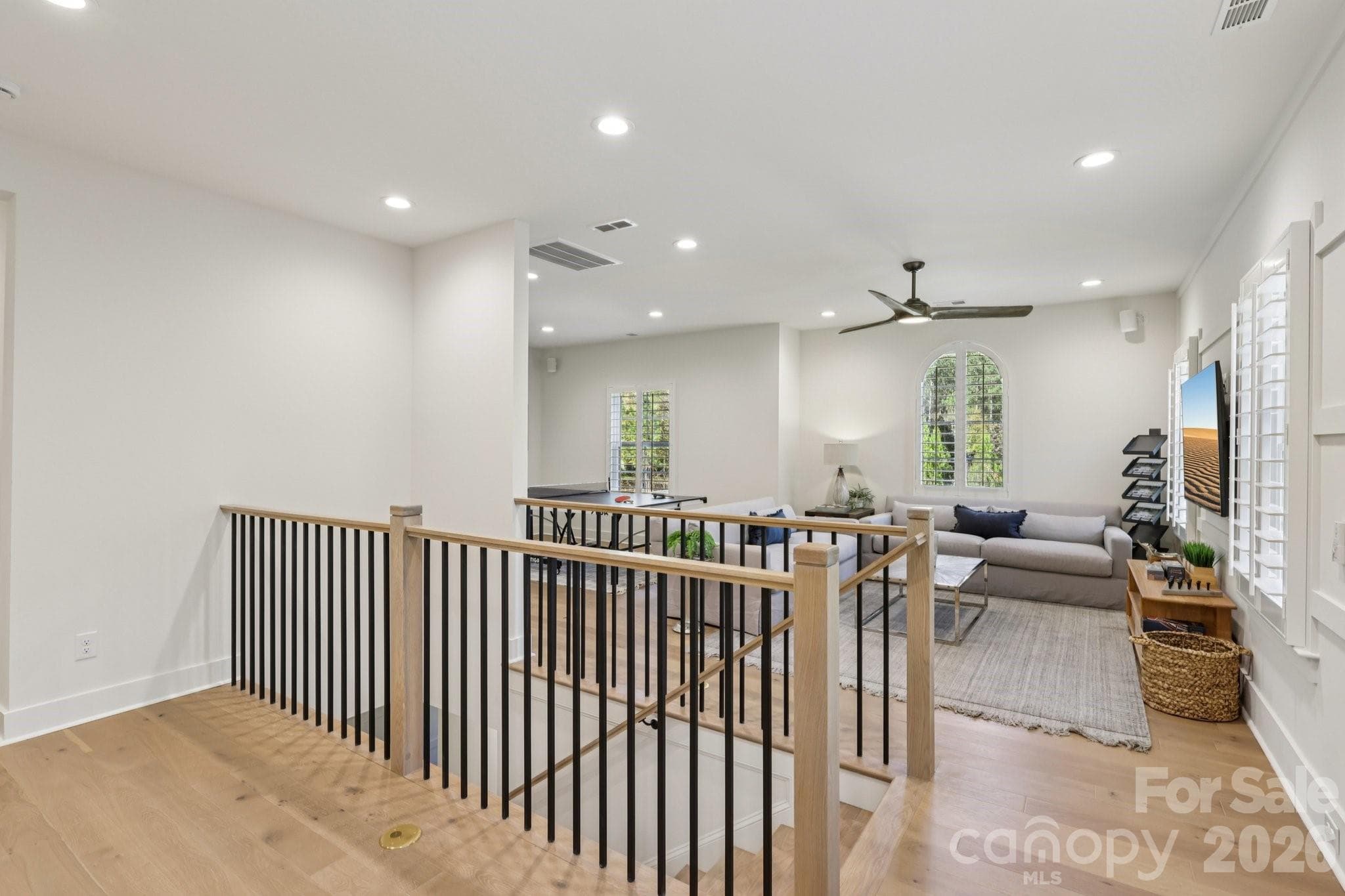 Upstairs leads you to a bonus room area - 2013 Garden View Lane, Weddington
