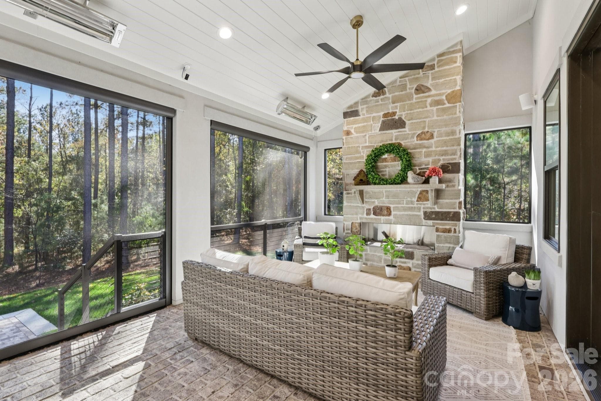 Outside Terrace that connects to Main Living Room and Dining - 2013 Garden View Lane, Weddington