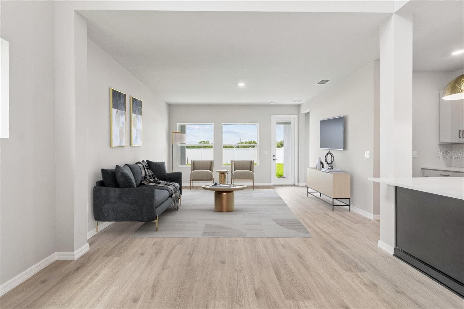 Family Room **Virtually Staged - 15239 EASTLYN DR, BRADENTON