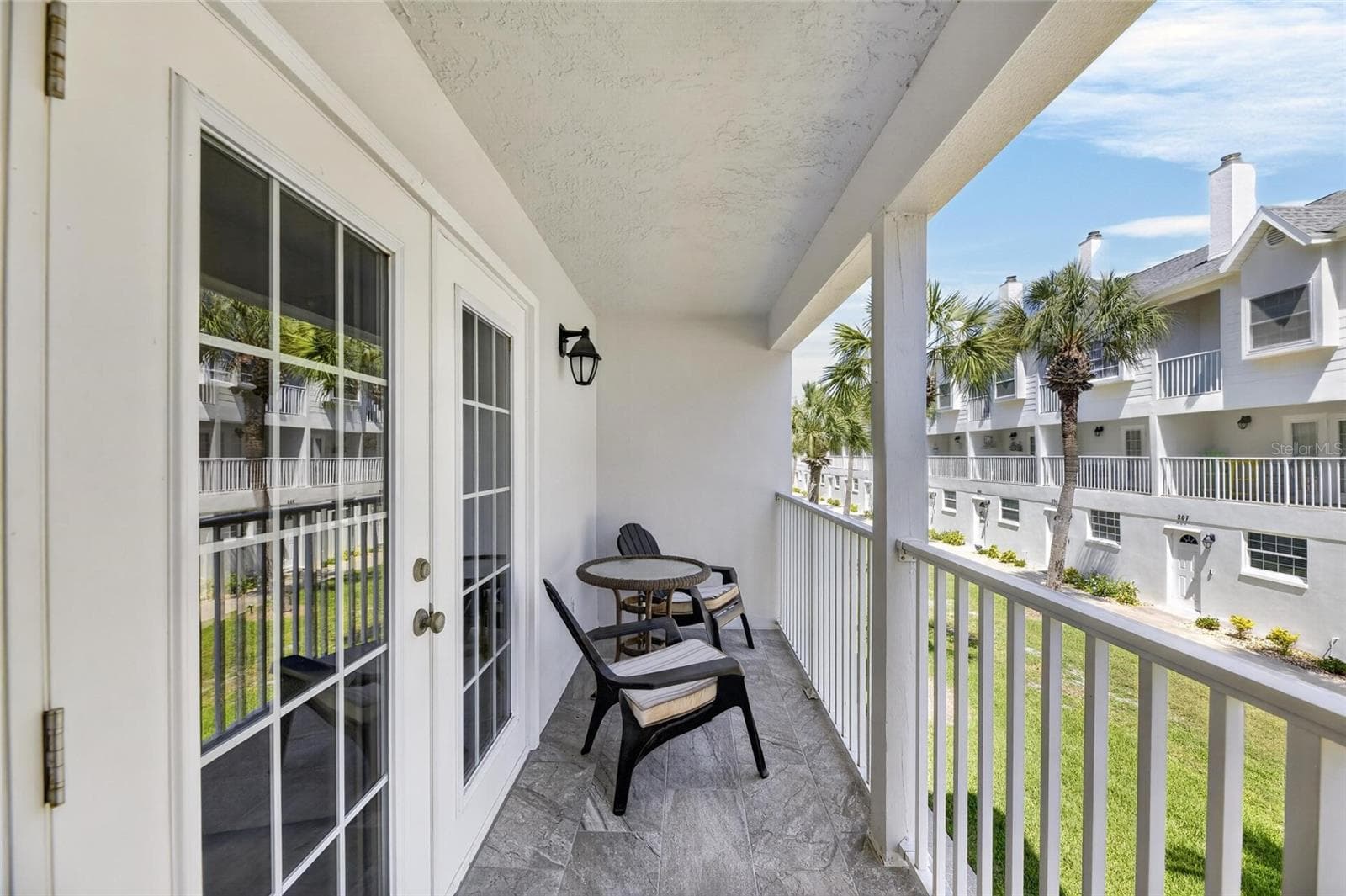 Balcony off living room - 17960 GULF BLVD #108, REDINGTON SHORES