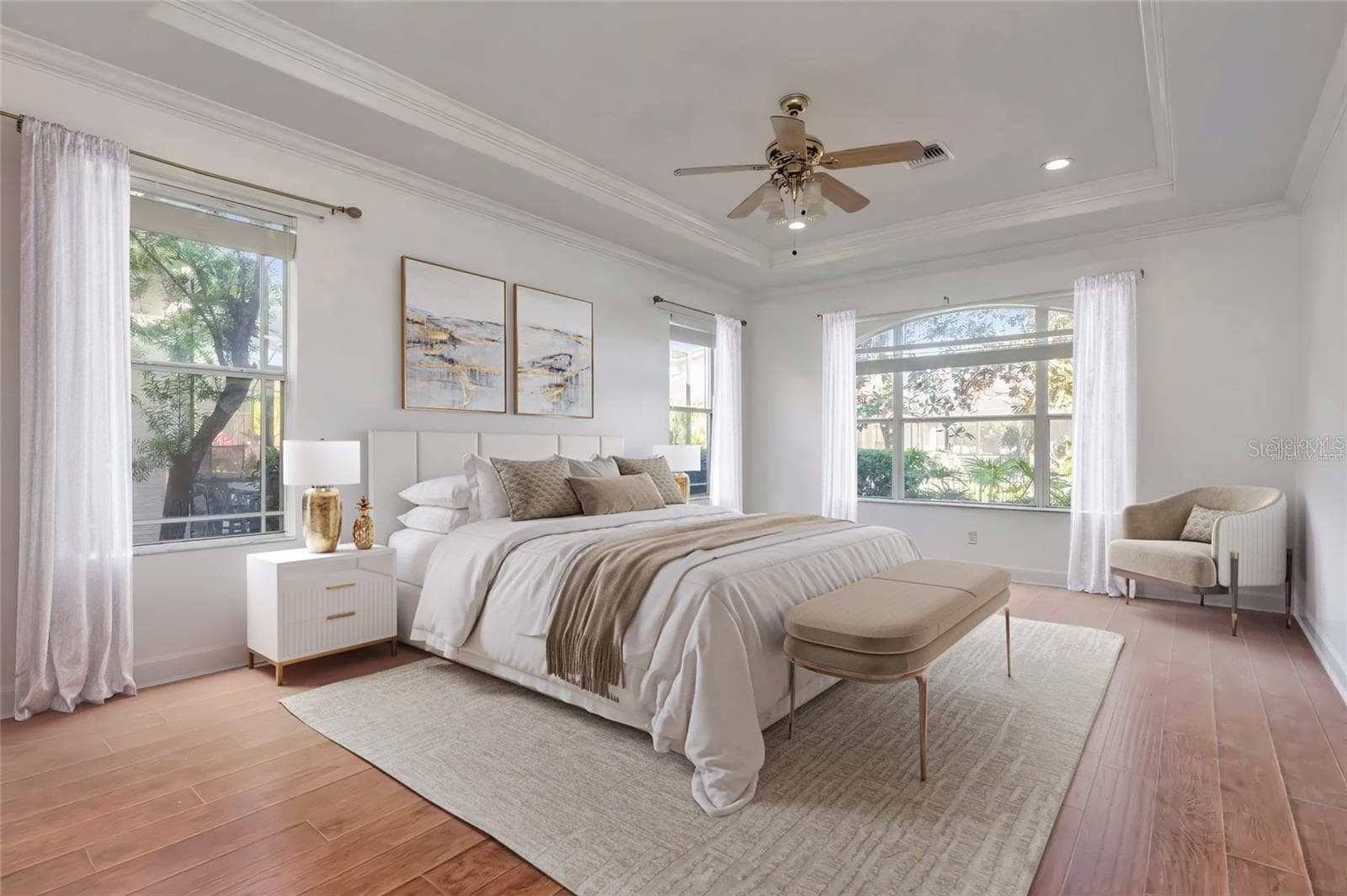 Virtually Staged-Primary Bedroom - 11637 BRISTOL CHASE DR, TAMPA