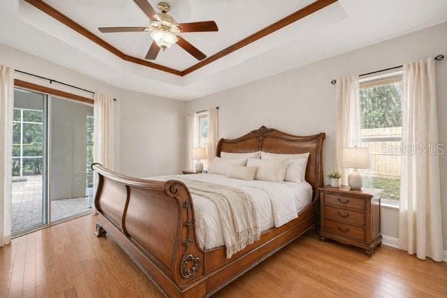 Staged Master Bedroom - 340 E SAVOY ST, LECANTO