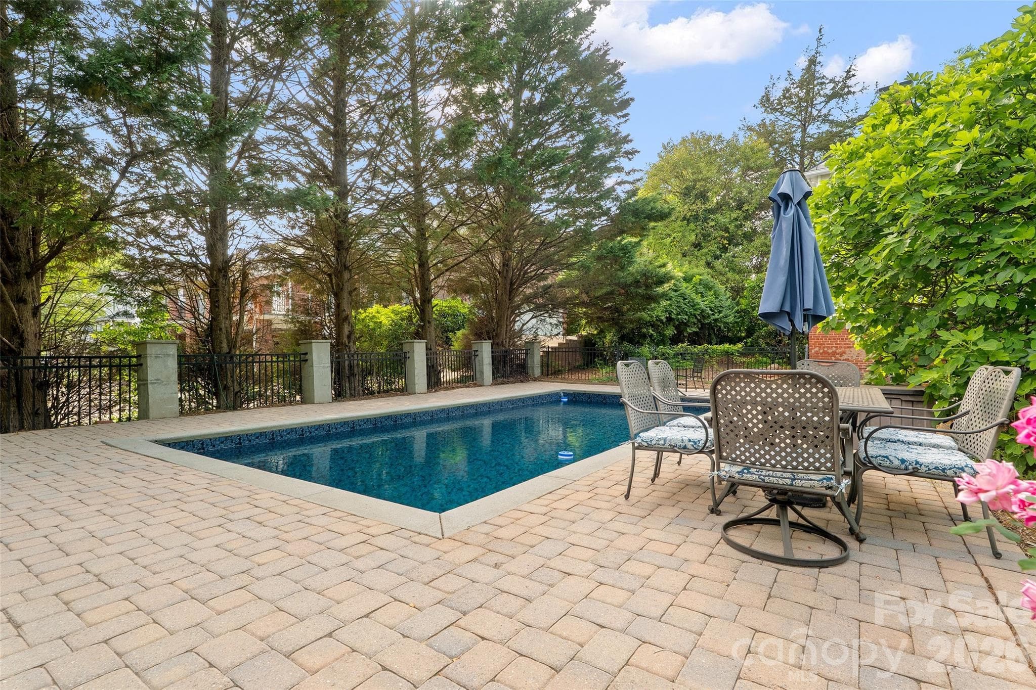 As an added bonus, this historic home has a modern amenity- in ground pool, fenced with paver surround; brand new liner installed this Spring. - 602 N Main Street, Davidson