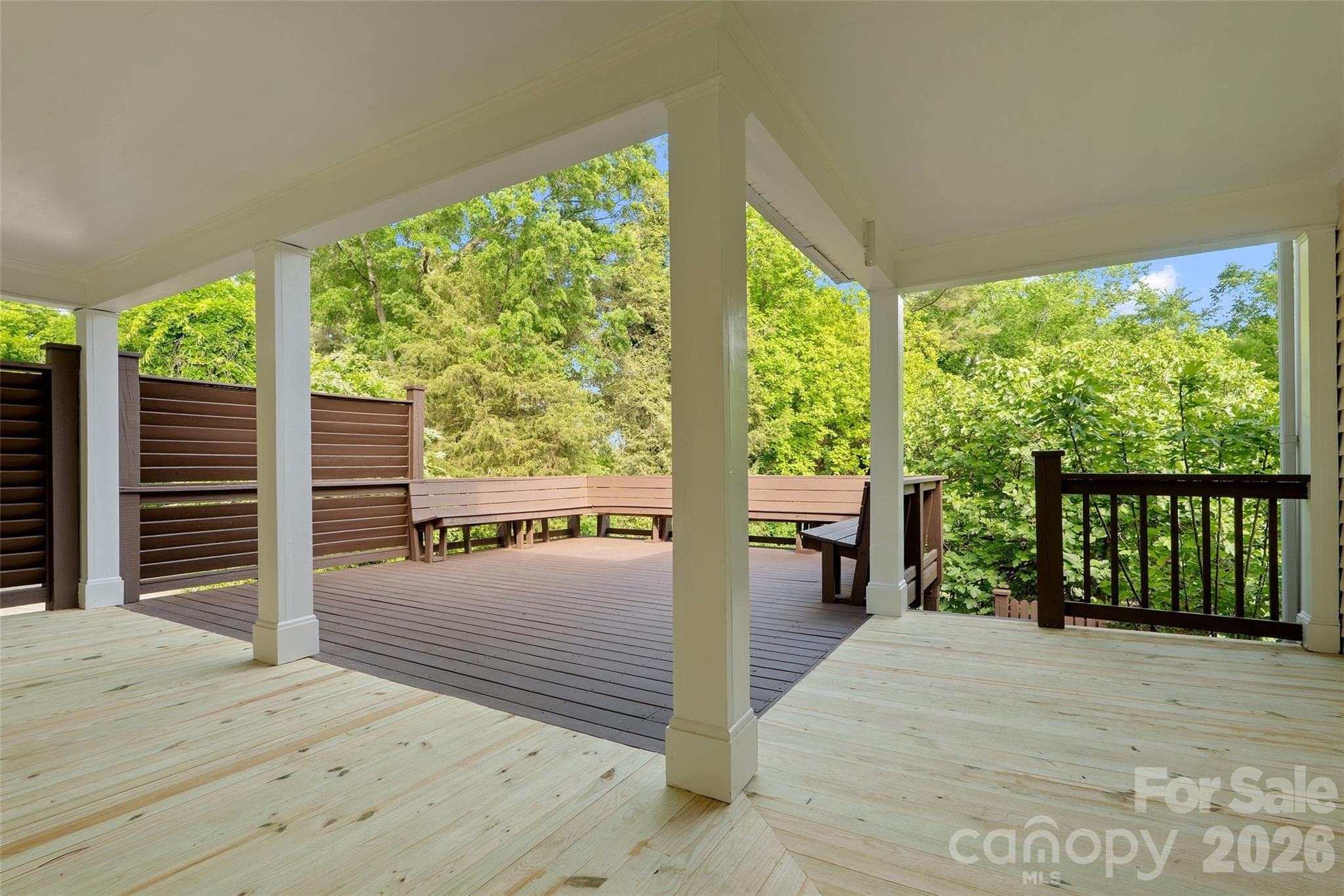Expansive deck, freshly stained and with replacement wood - 602 N Main Street, Davidson