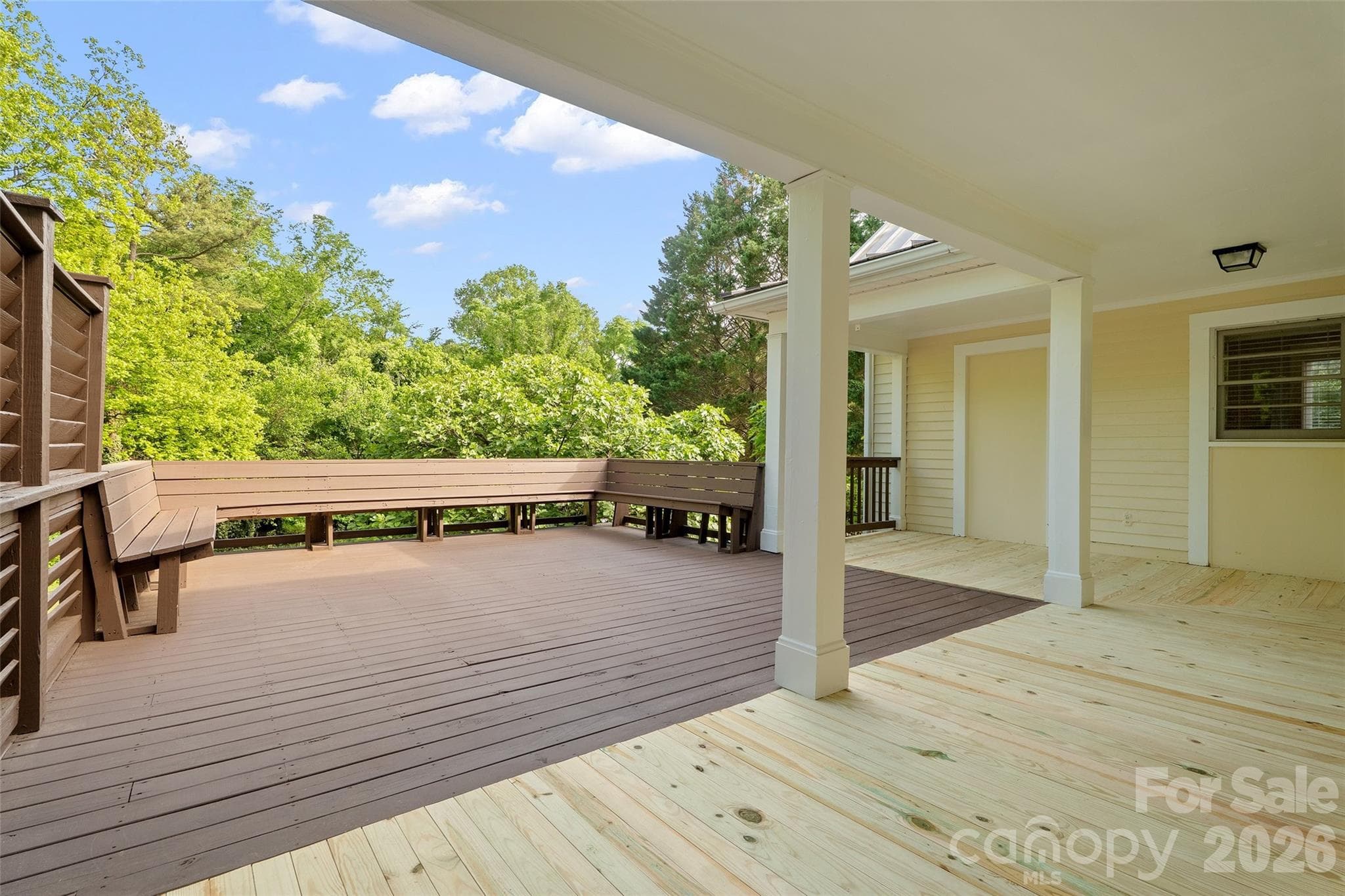 Expansive deck, freshly stained and with replacement wood - 602 N Main Street, Davidson