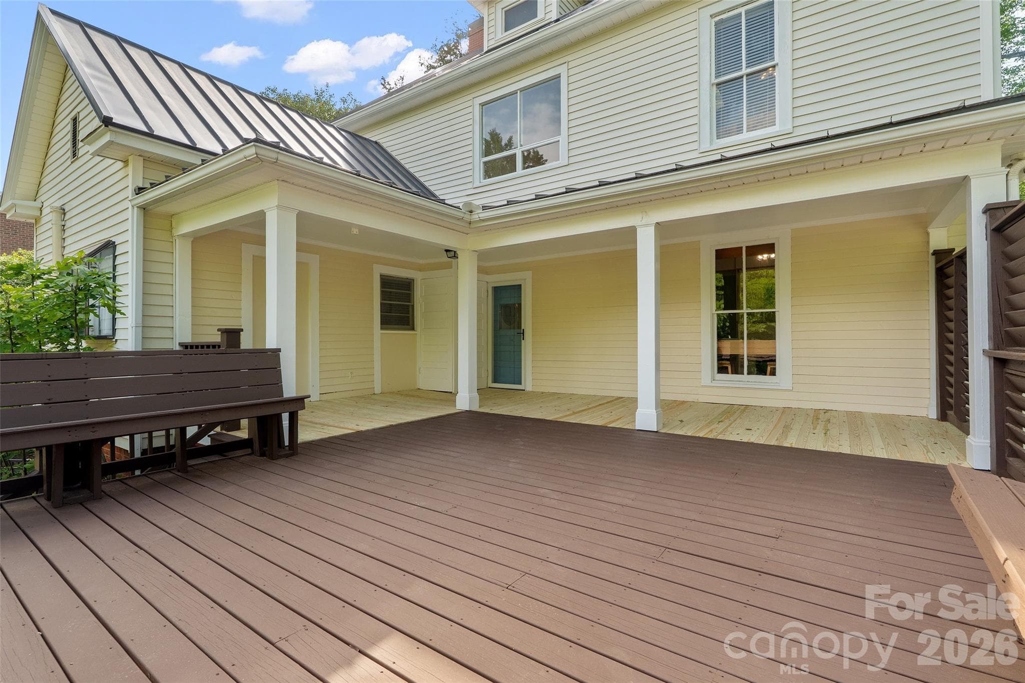 Expansive deck, freshly stained and with replacement wood - 602 N Main Street, Davidson