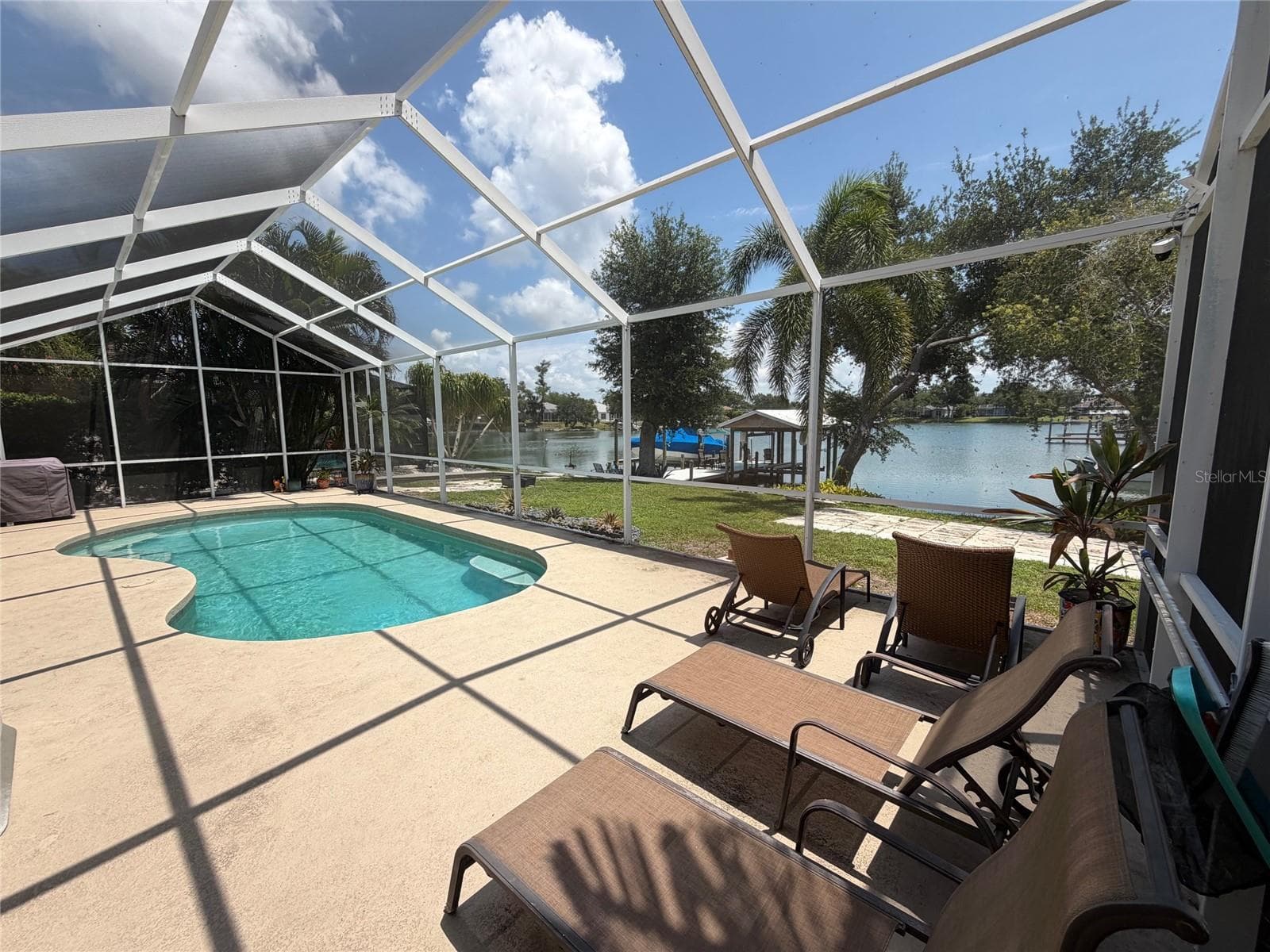 beautiful view of the river from the lanai - 217 36TH ST NE, BRADENTON