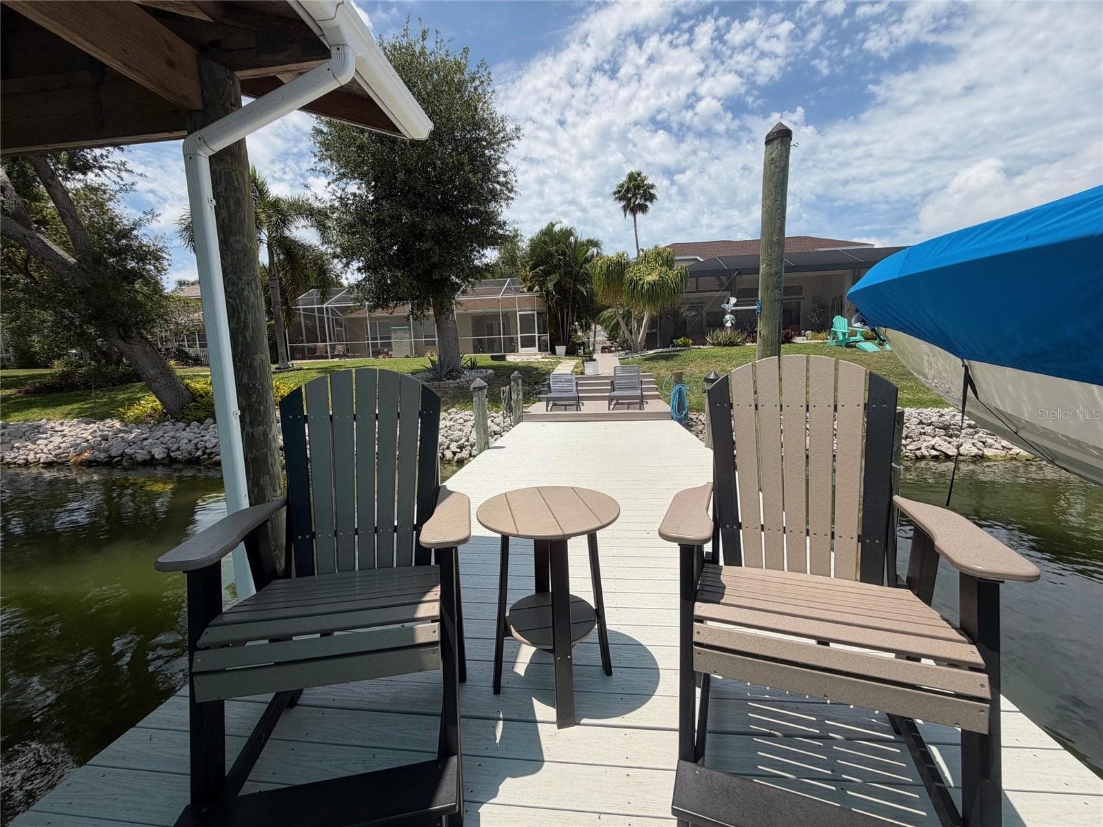 view from dock of house - 217 36TH ST NE, BRADENTON