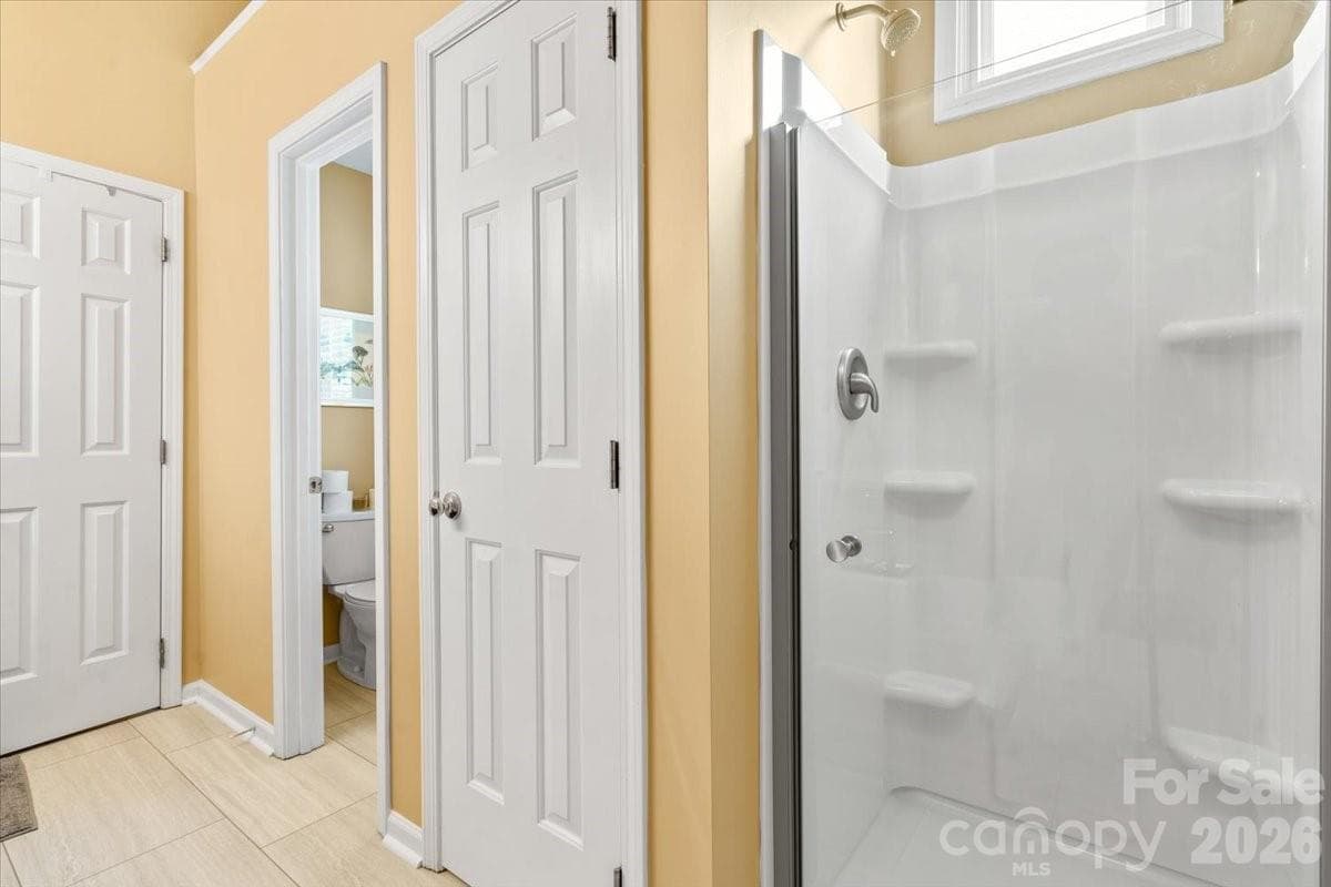 Primary shower replaced and added glass door ~2023 - Charlotte