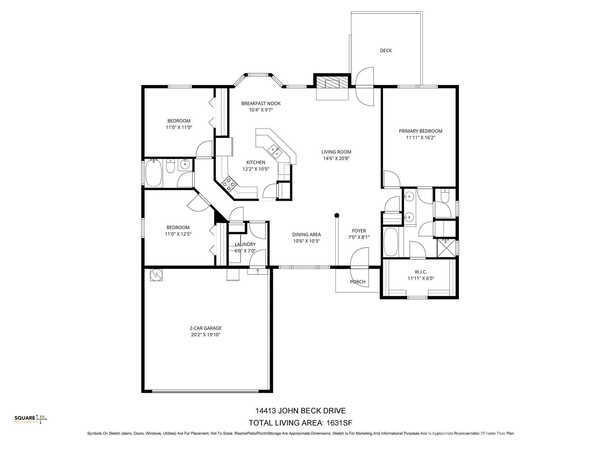 Floor plan for the home - Charlotte