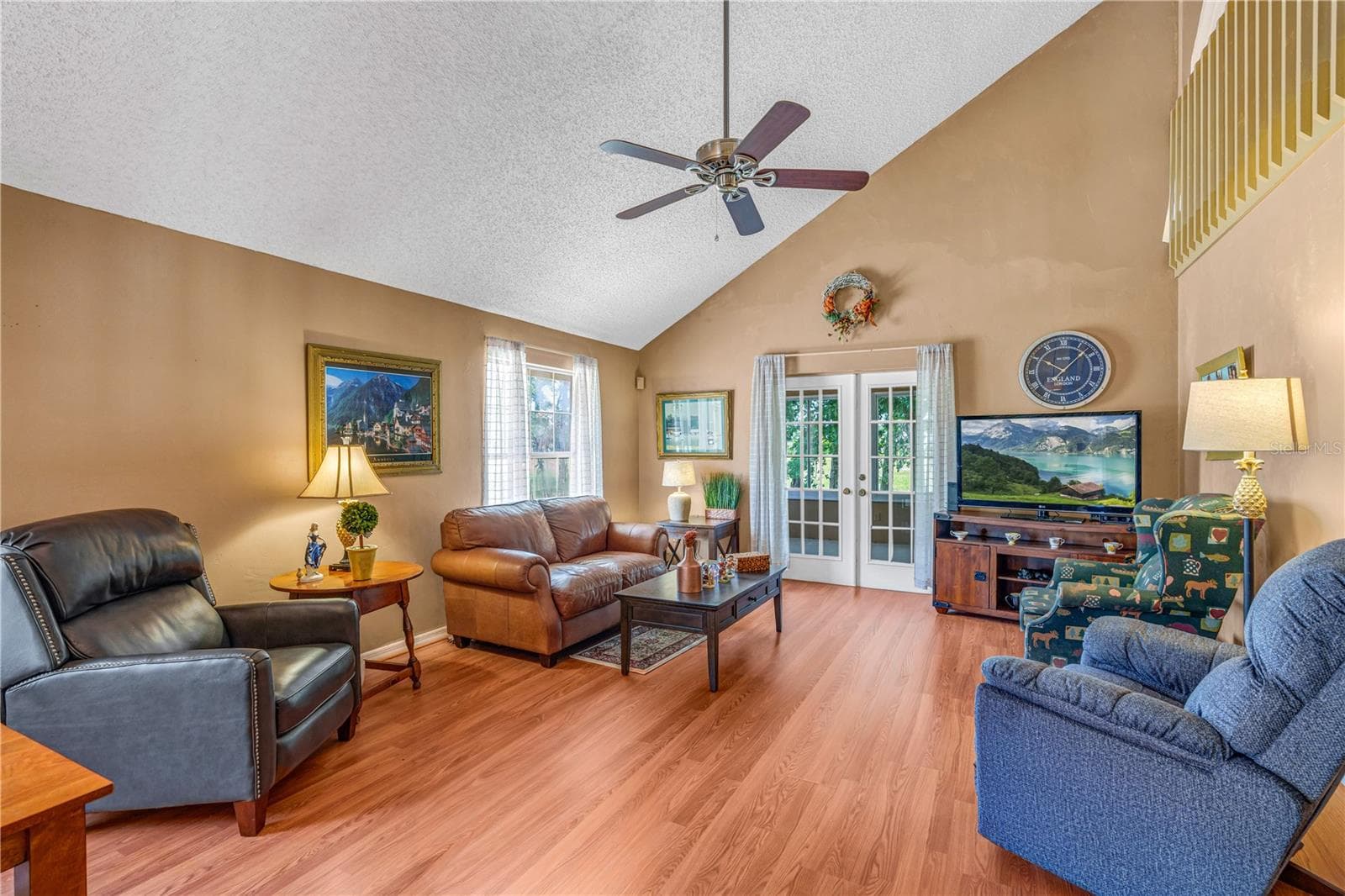 French Doors to the Huge Florida Room - 524 CROOKED STICK DR, DAYTONA BEACH