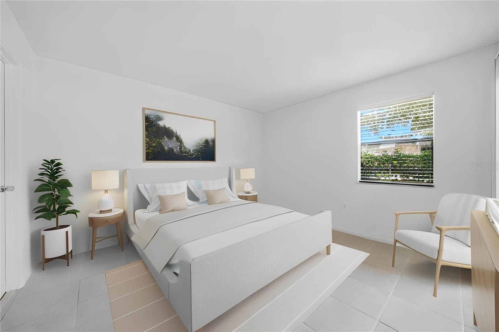 Primary bedroom-Virtually staged - 3001 58TH AVE S #1005, ST PETERSBURG
