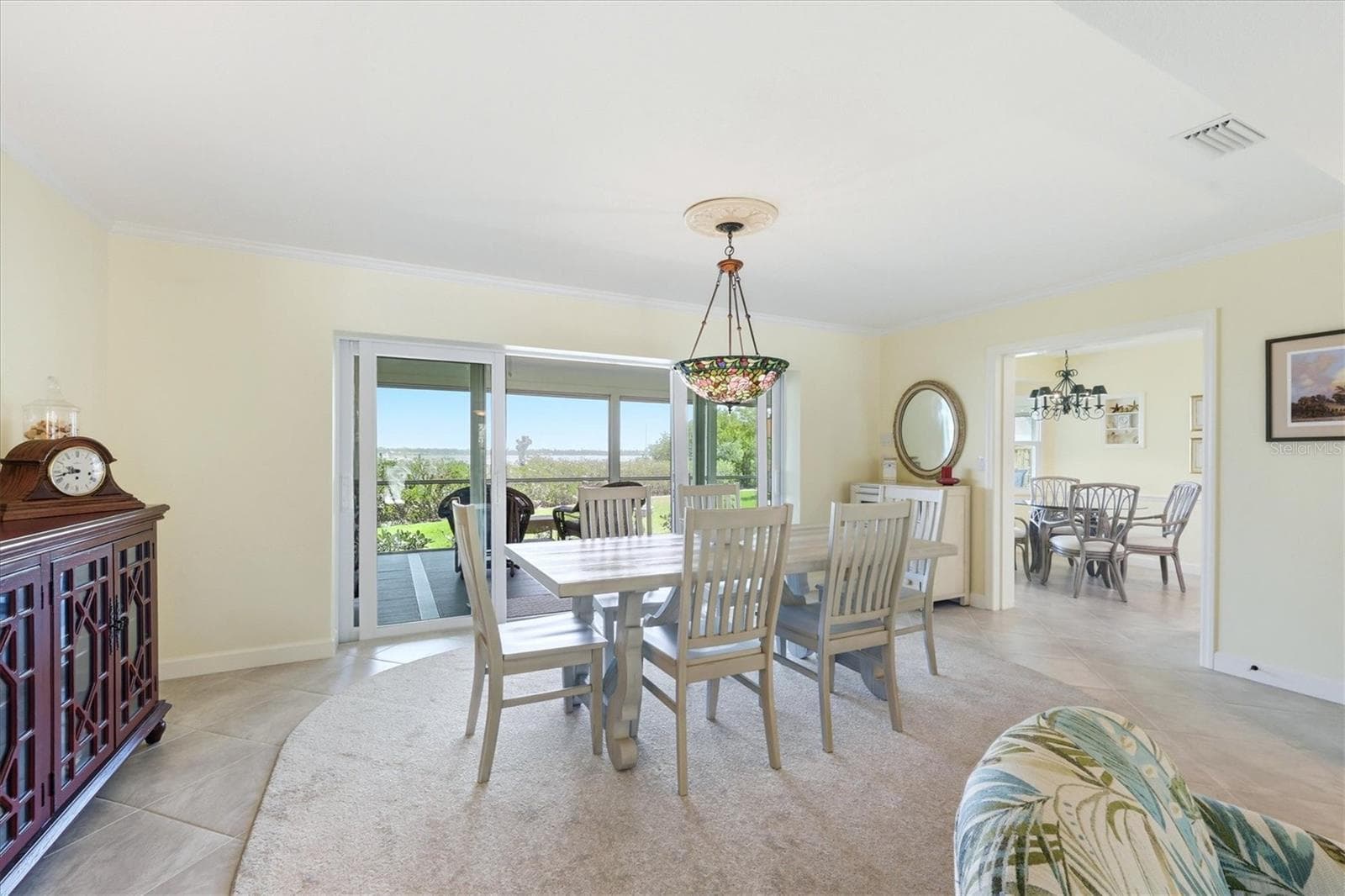 Dining Area Opens to Lanai and Breakfast Nook and Kitchen - 6421 MANASOTA KEY RD, ENGLEWOOD