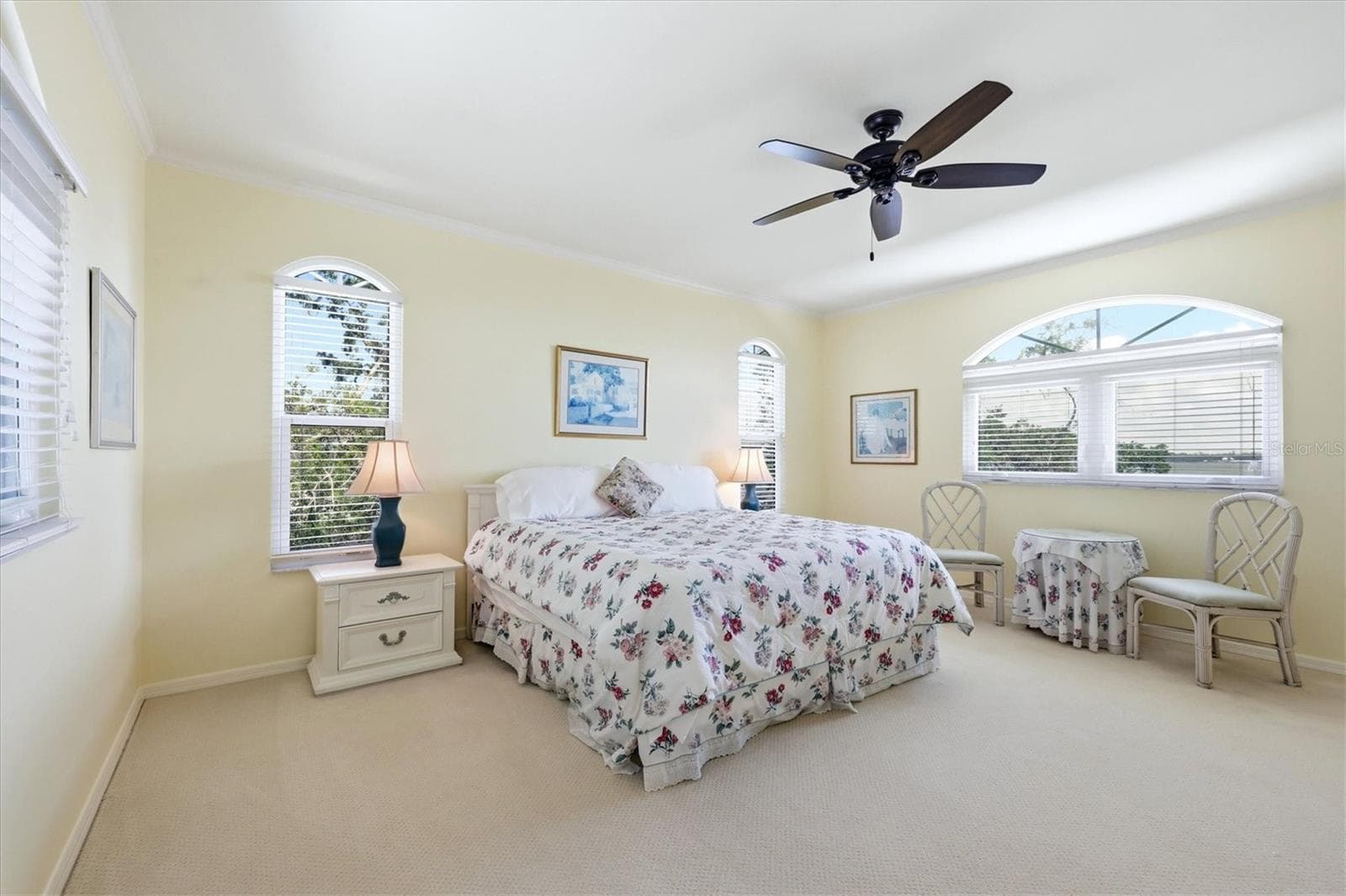 2nd floor Master Suite #2 with Bay Views & walk-in closet - 6421 MANASOTA KEY RD, ENGLEWOOD