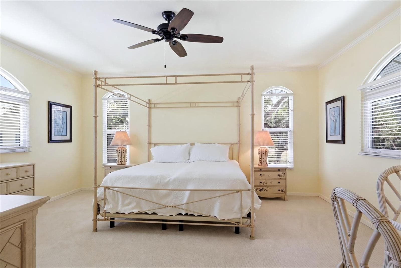 2nd floor Master Suite #1 with Bay Views & walk-in closet - 6421 MANASOTA KEY RD, ENGLEWOOD