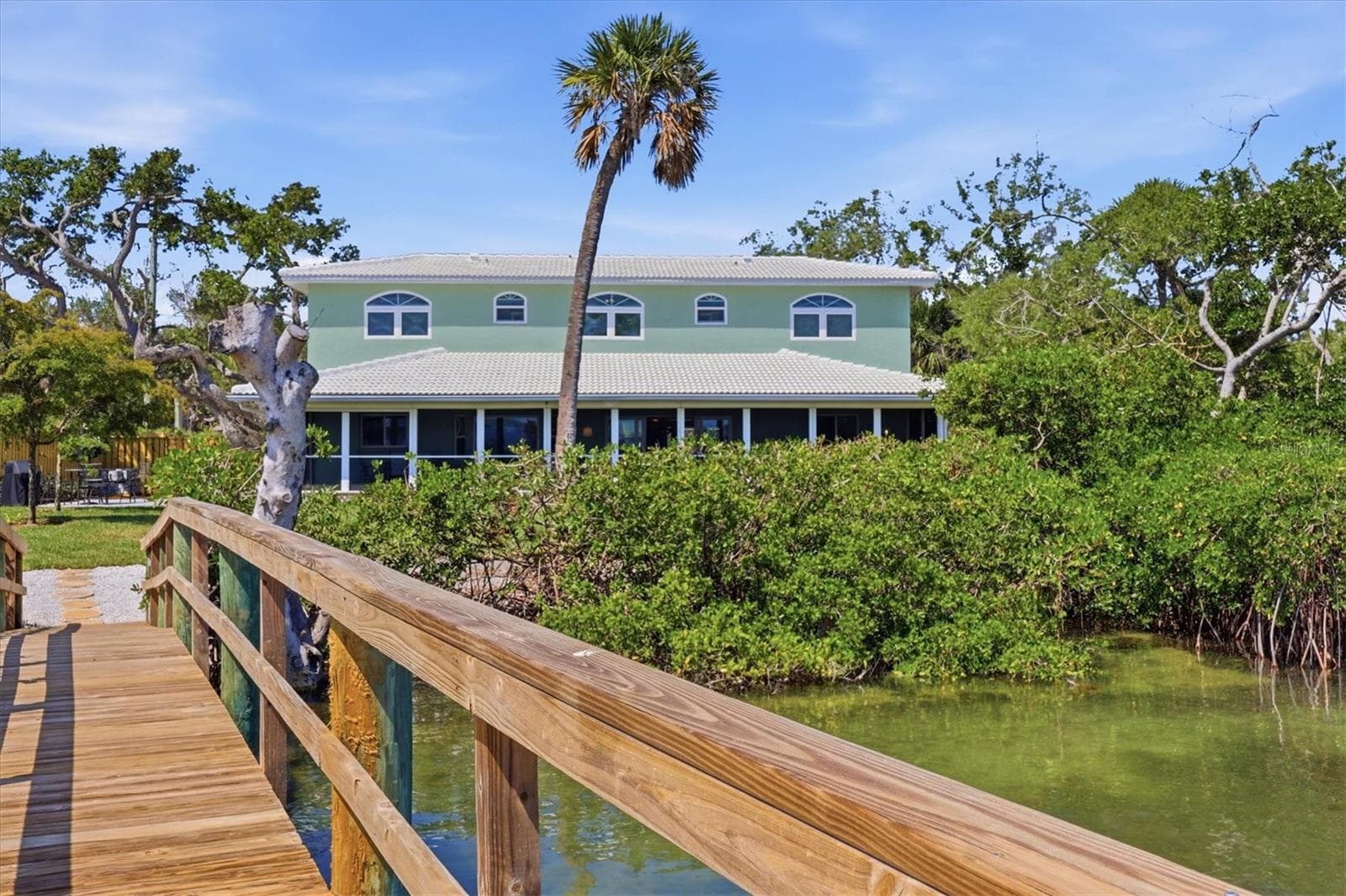 Dock View to Back of Home - 6421 MANASOTA KEY RD, ENGLEWOOD