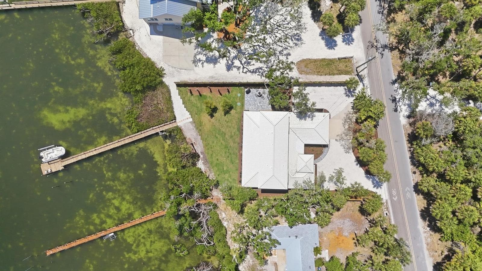 Aerial overhead - 6421 MANASOTA KEY RD, ENGLEWOOD