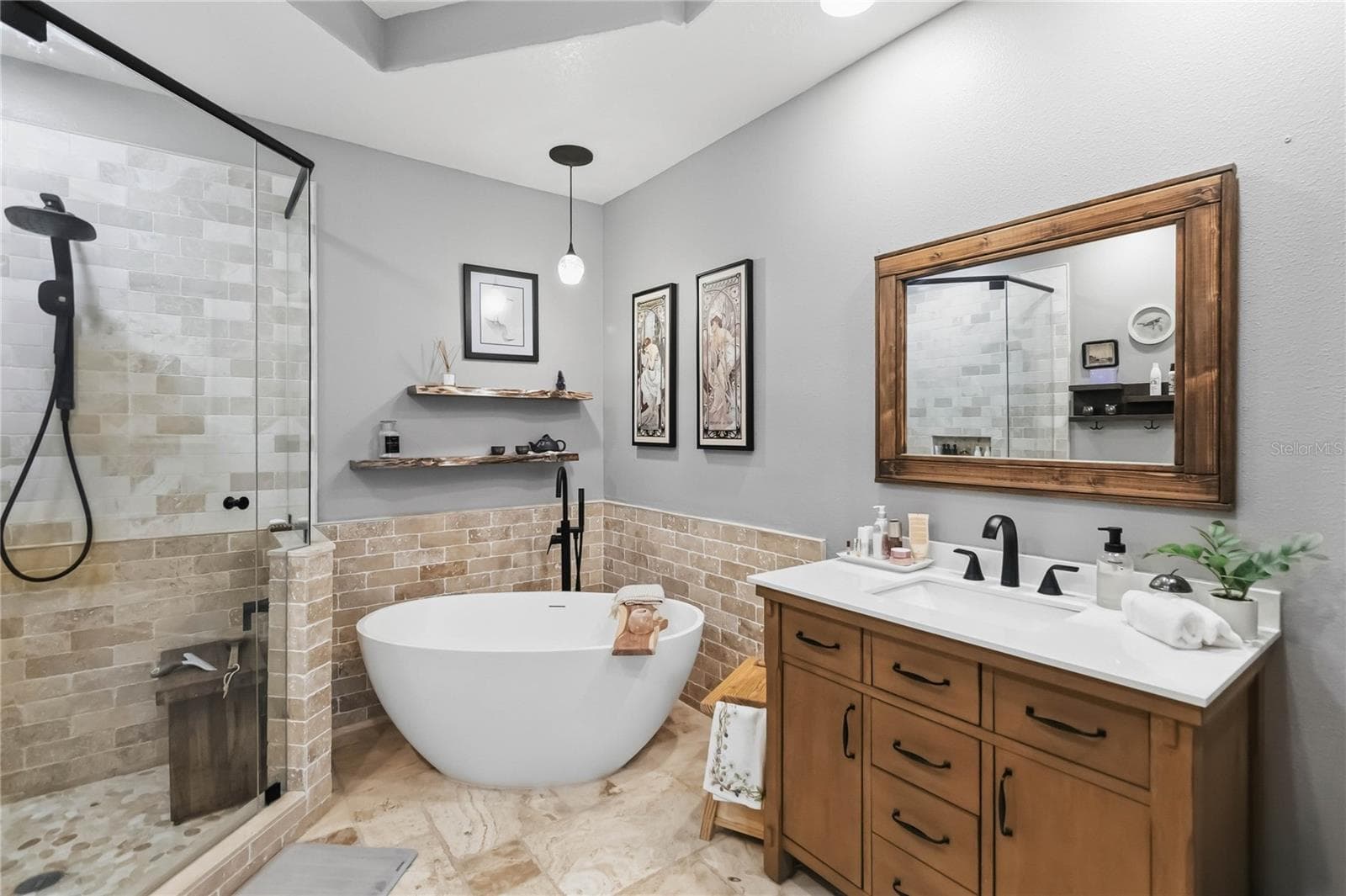 Primary Bathroom showing one of two sinks. - 534 TERRACE SPRING DR, ORLANDO